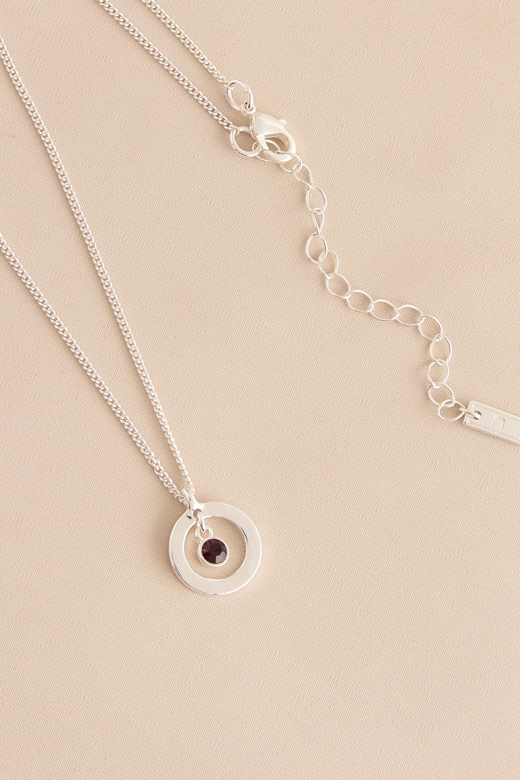 Next Kette mit Anhänger Halskette mit Plättchenanhänger, Geburtsstein (1-tl günstig online kaufen