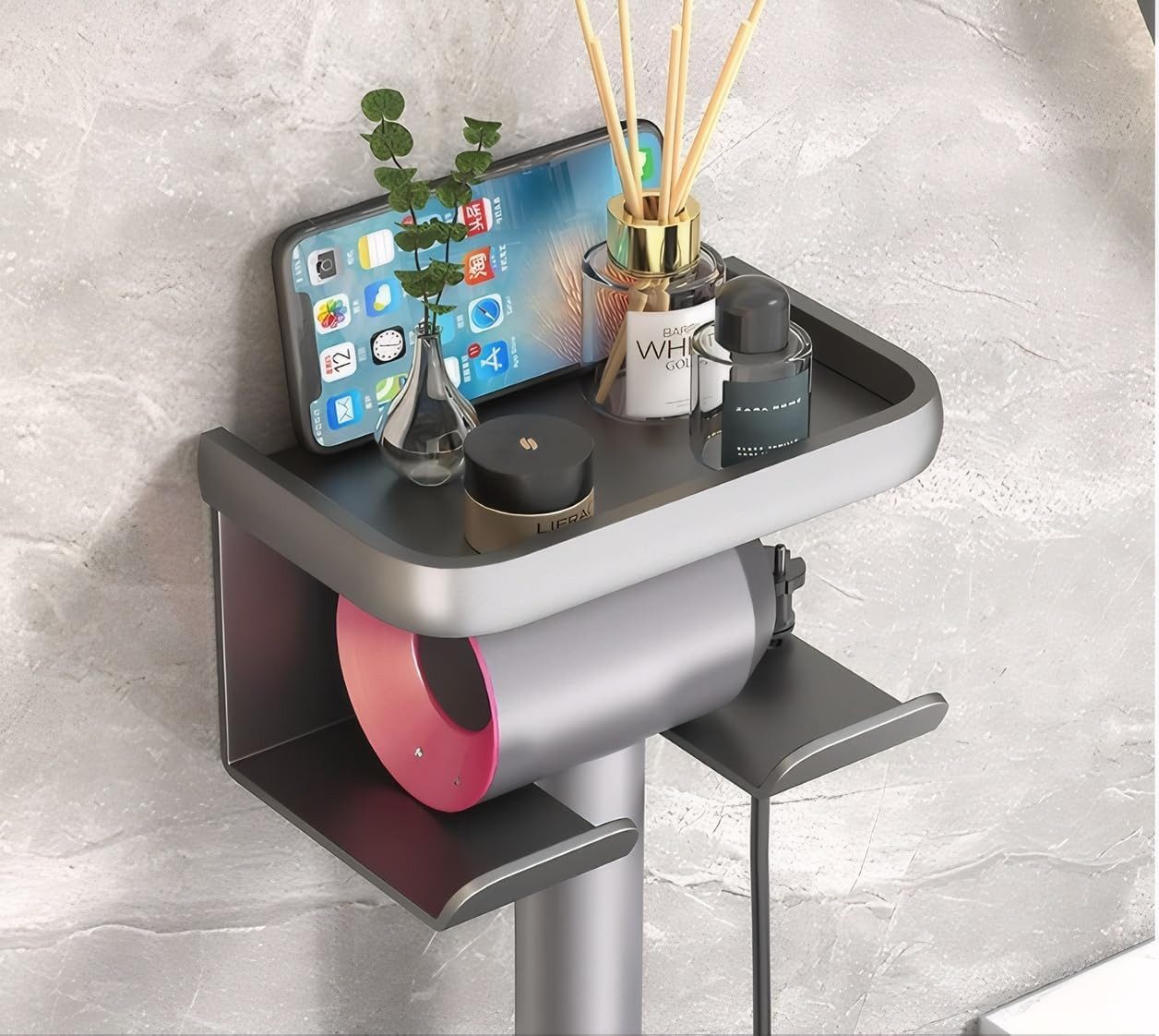 BlingBin Haartrocknerhalter Fönhalter Ohne Bohren Föhn Halterung mit Kabelh günstig online kaufen