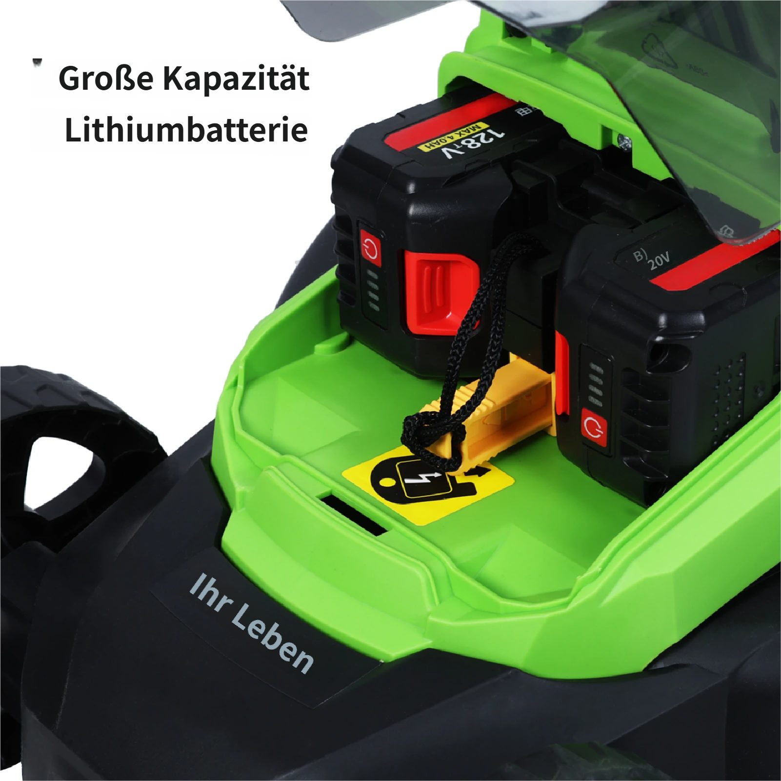 Rutaqian Electric Lawn Mower 1600 W Electric Lawn Mower Lawn Mower, Walk-Behind Lawn Mower, 32 cm Cutting Width, Self-Propelled Lawn Mower with Improved Brushless Motor