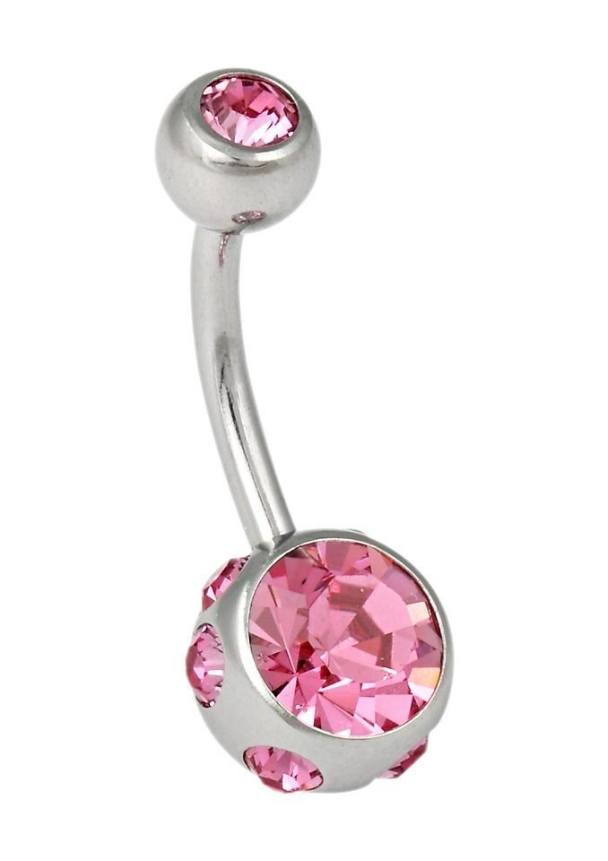 Firetti Bauchnabelpiercing Schmuck Geschenk Piercing Körperschmuck, mit Kristall