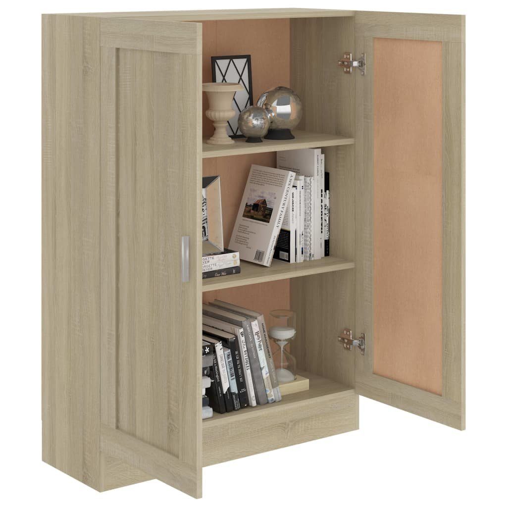 furnicato Holzwerkstoff Bücherregal Sonoma-Eiche cm 82,5x30,5x115 Bücherschrank