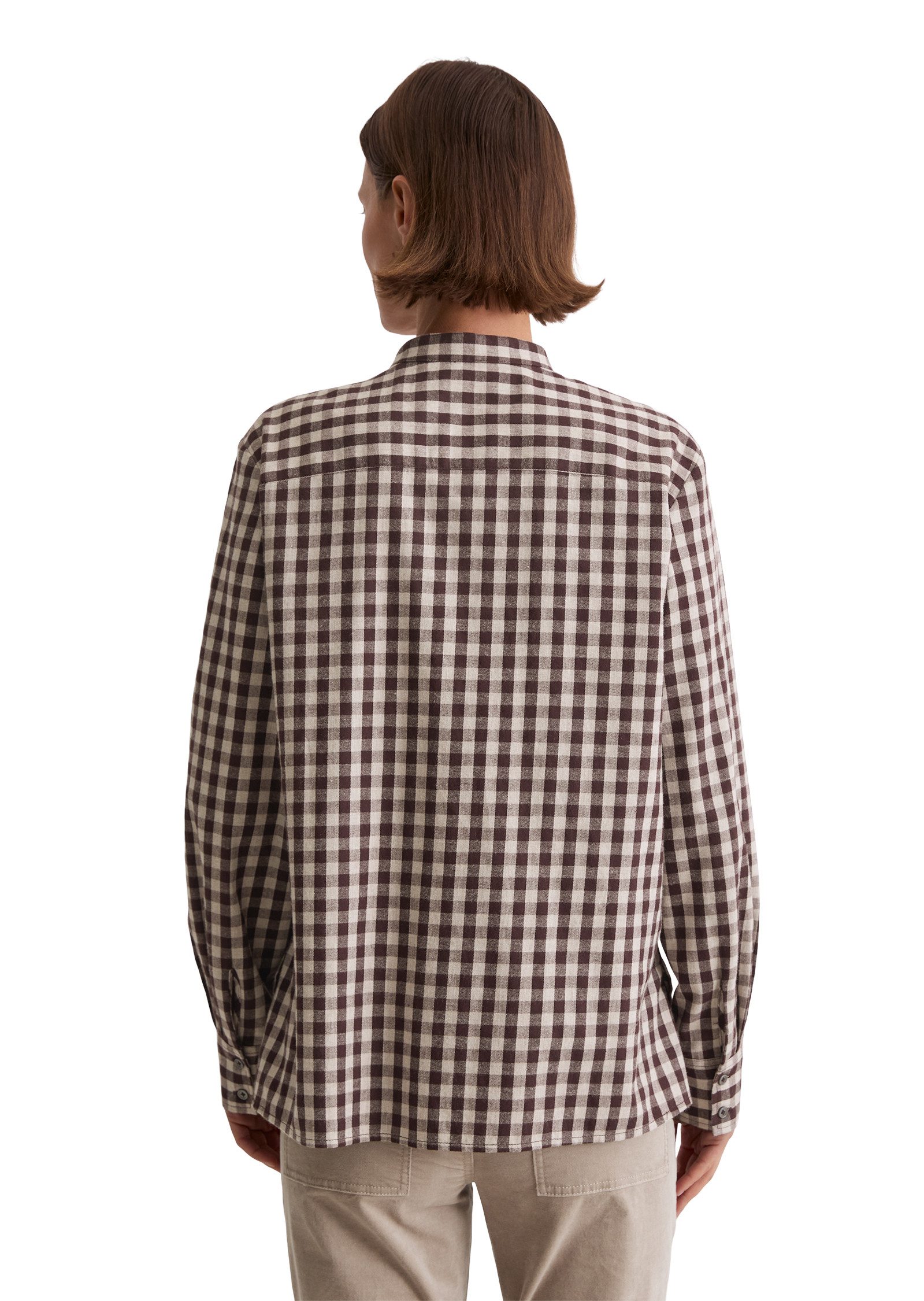 Marc O'Polo Karobluse regular fit aus softem Baumwoll-Flanell