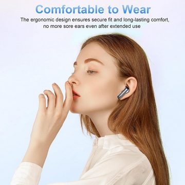 xinwld Kabellos Bluetooth 5.3 IP7 Wasserdicht Ohrhörer LED Anzeige In-Ear-Kopfhörer (Natürlichkeit und Schönheit vereint in innovativer Technologie für nachhaltigen Genuss., mit 4 ENC Noise Cancelling Mic, Tiefer Bass Wireless Earbuds 40Std)