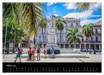 CALVENDO Wandkalender Havanna o la la (Premium, hochwertiger DIN A2 Wandkalender 2023, Kunstdruck in Hochglanz)