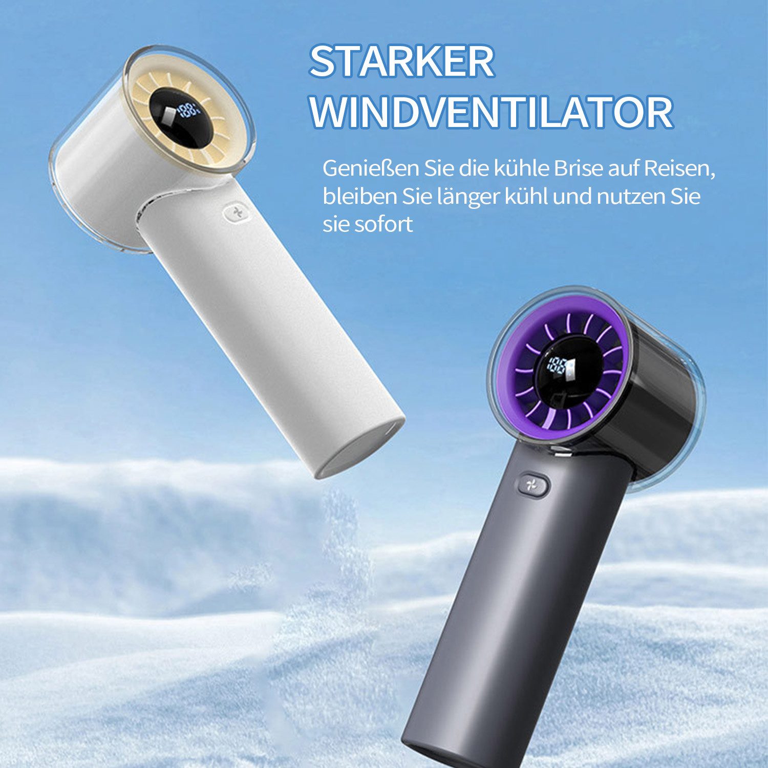 Refttenw Handventilator Akku Aufladbar Mini Ventilator günstig online kaufen