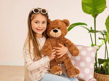 Teddy Hermann® Kuscheltier Teddy sitzend, braun, 55 cm, mit aufgestickten Tatzen