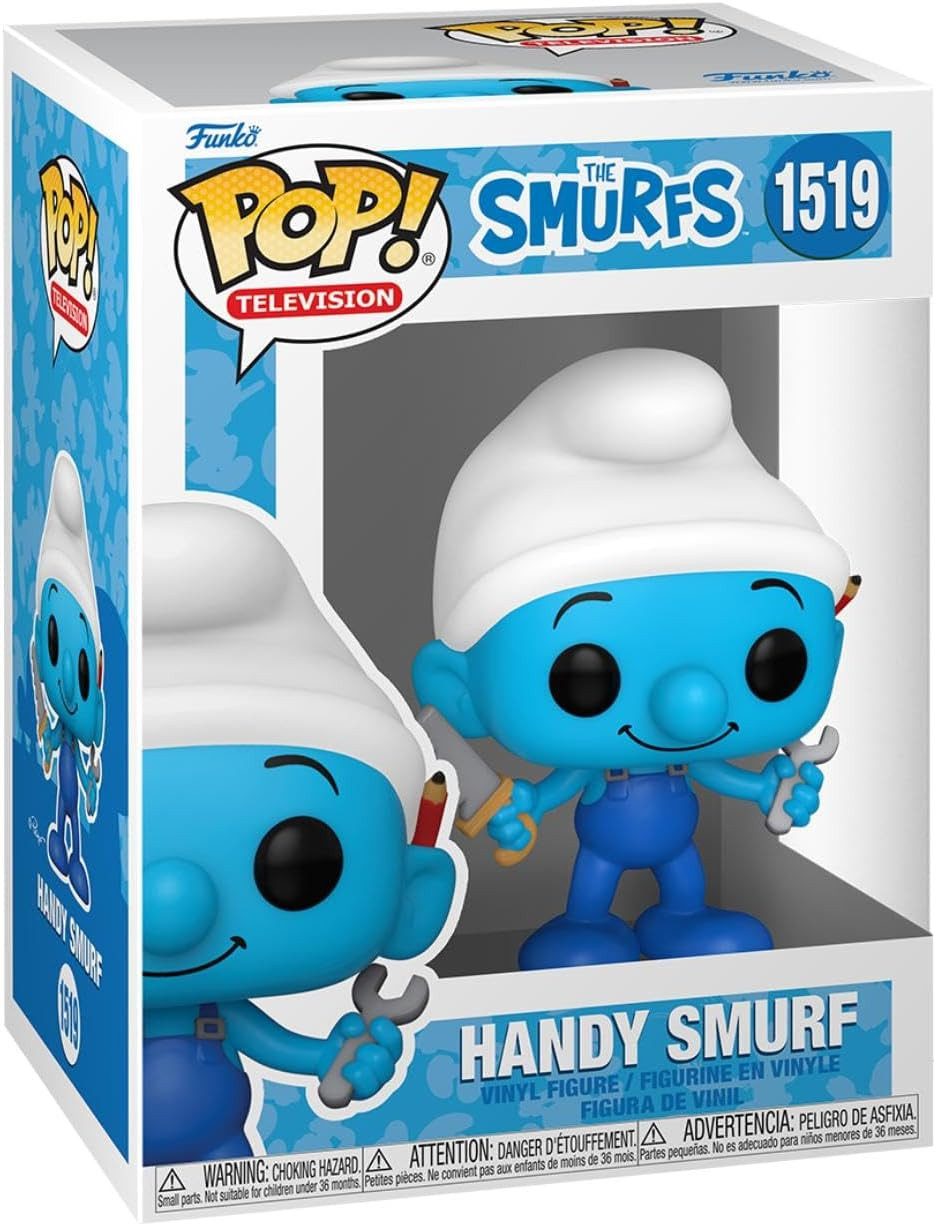 Funko Actionfigur Die Schlümpfe POP! TV Vinyl Figur Handy Smurf 9 cm, (1-tlg), Sammlerfigur