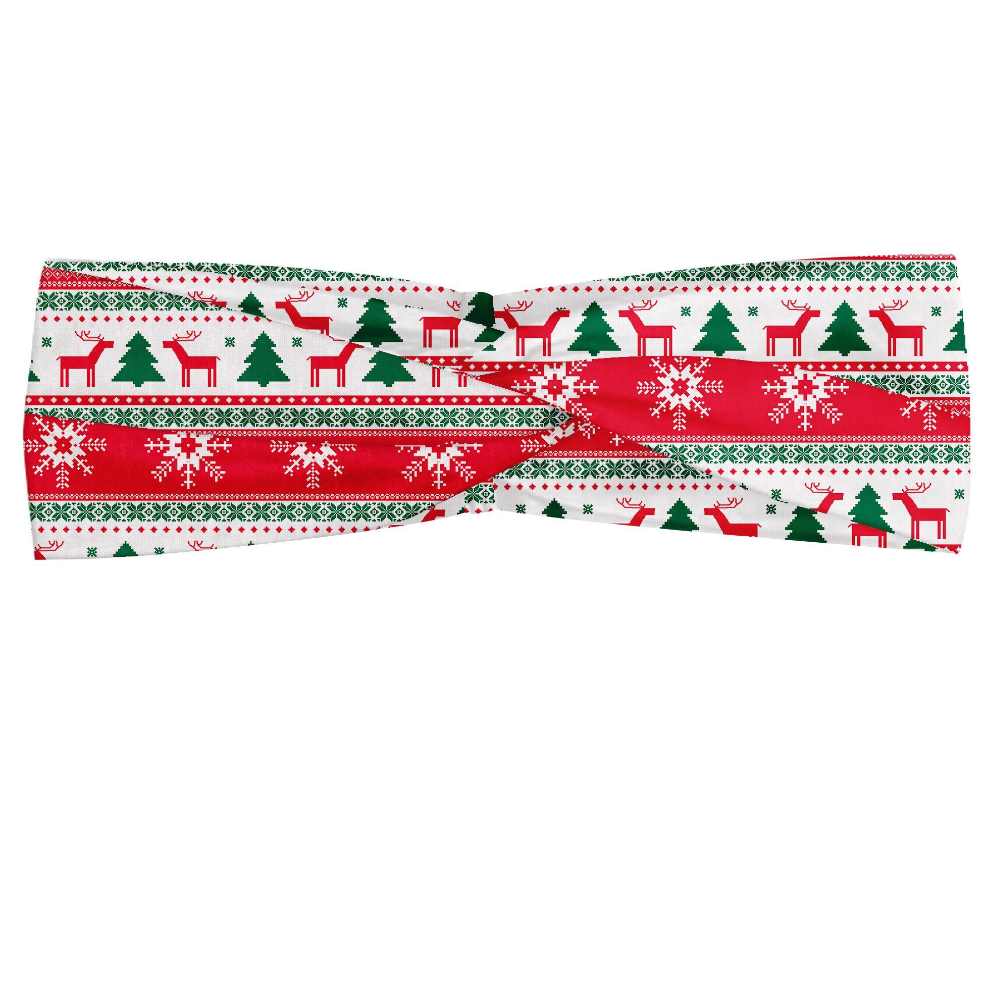 Abakuhaus Stirnband Elastisch und Angenehme alltags accessories Weihnachten Reindeer Snowflake