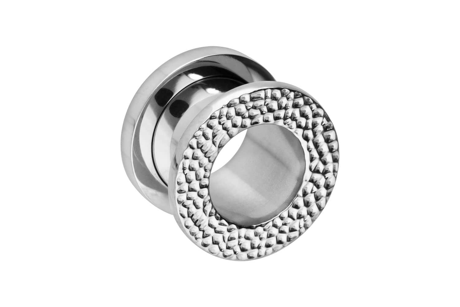 PIERCINGLINE Plug Chirurgenstahl Tunnel STRUKTUR (Tunnels, 1-tlg)