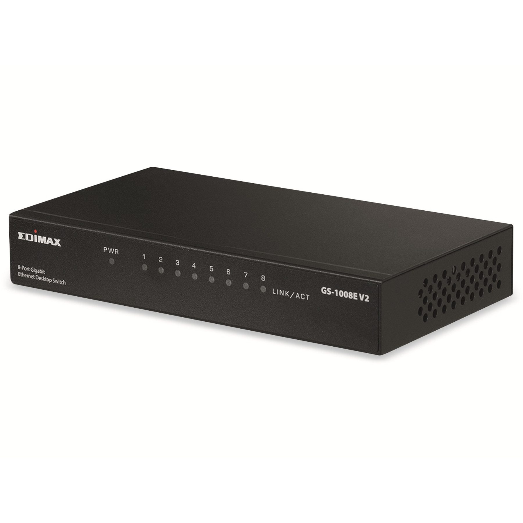 Edimax EDIMAX Gigabit-Switch GS-1008E V2, 8-port, Metallgehäuse Netzwerk-Switch