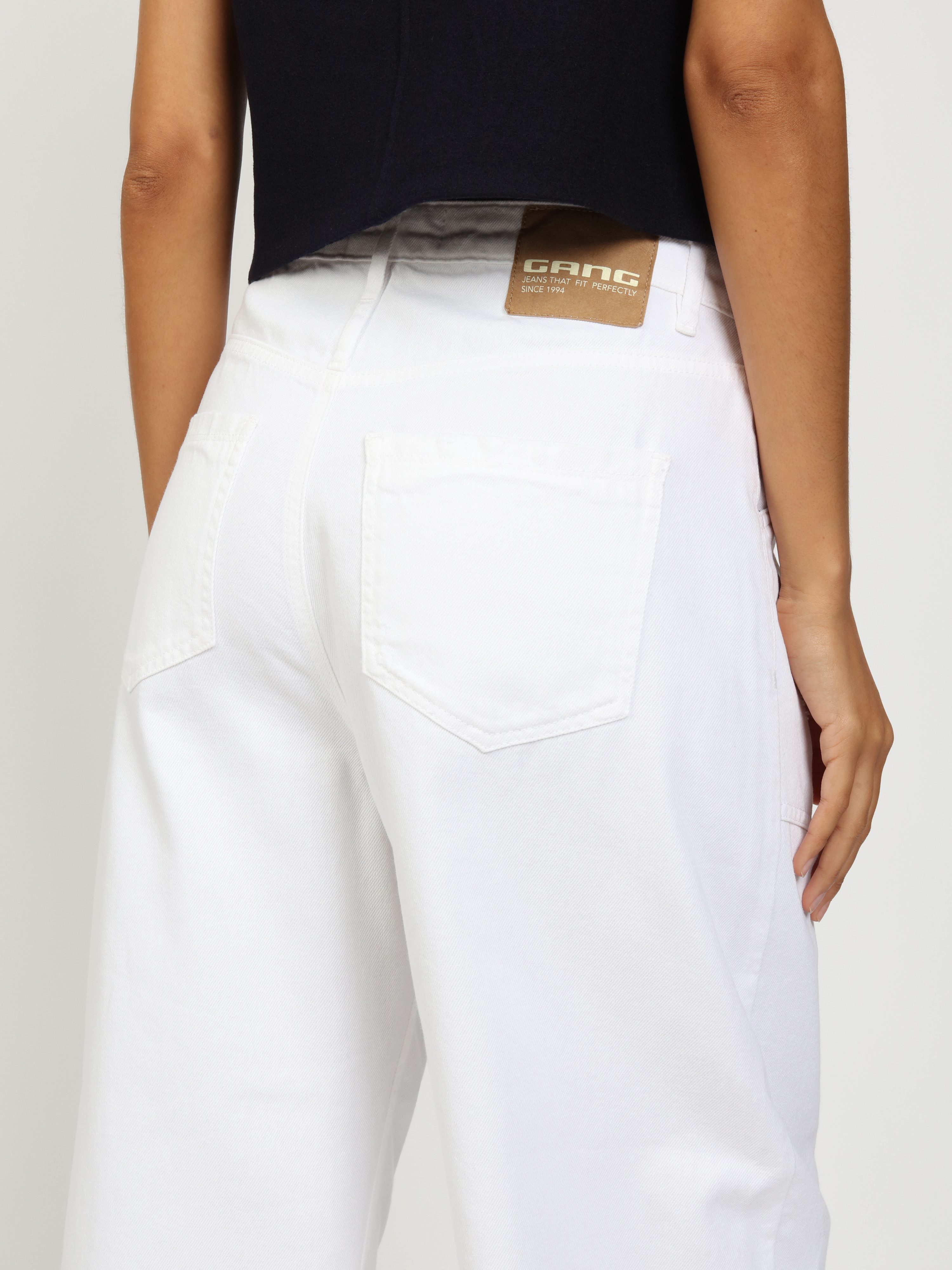 GANG Relax-fit-Jeans 94ODINA O-Shape mit aufgesetzten Taschen