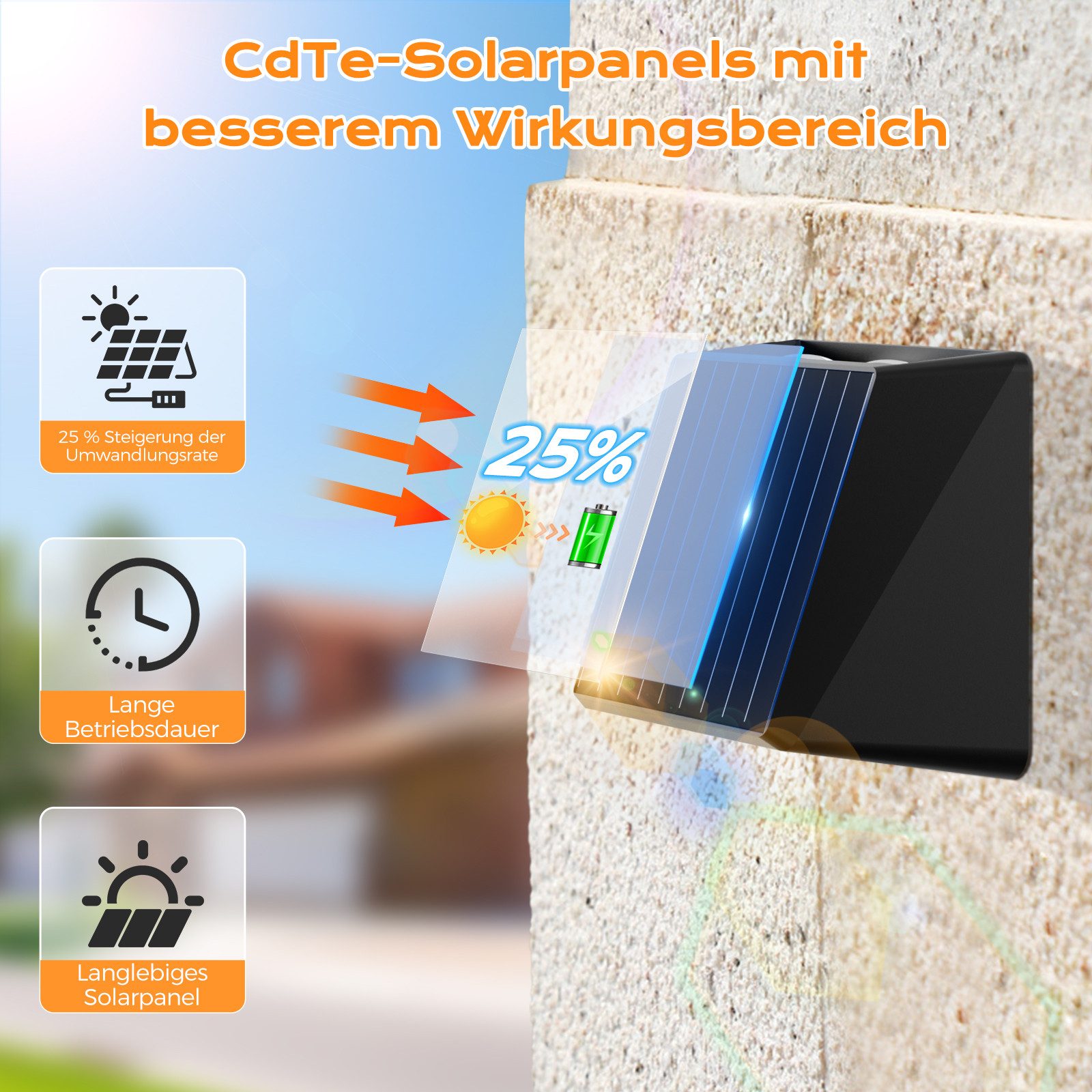 Quntis LED Solarleuchte 4 Stück Aussen günstig online kaufen