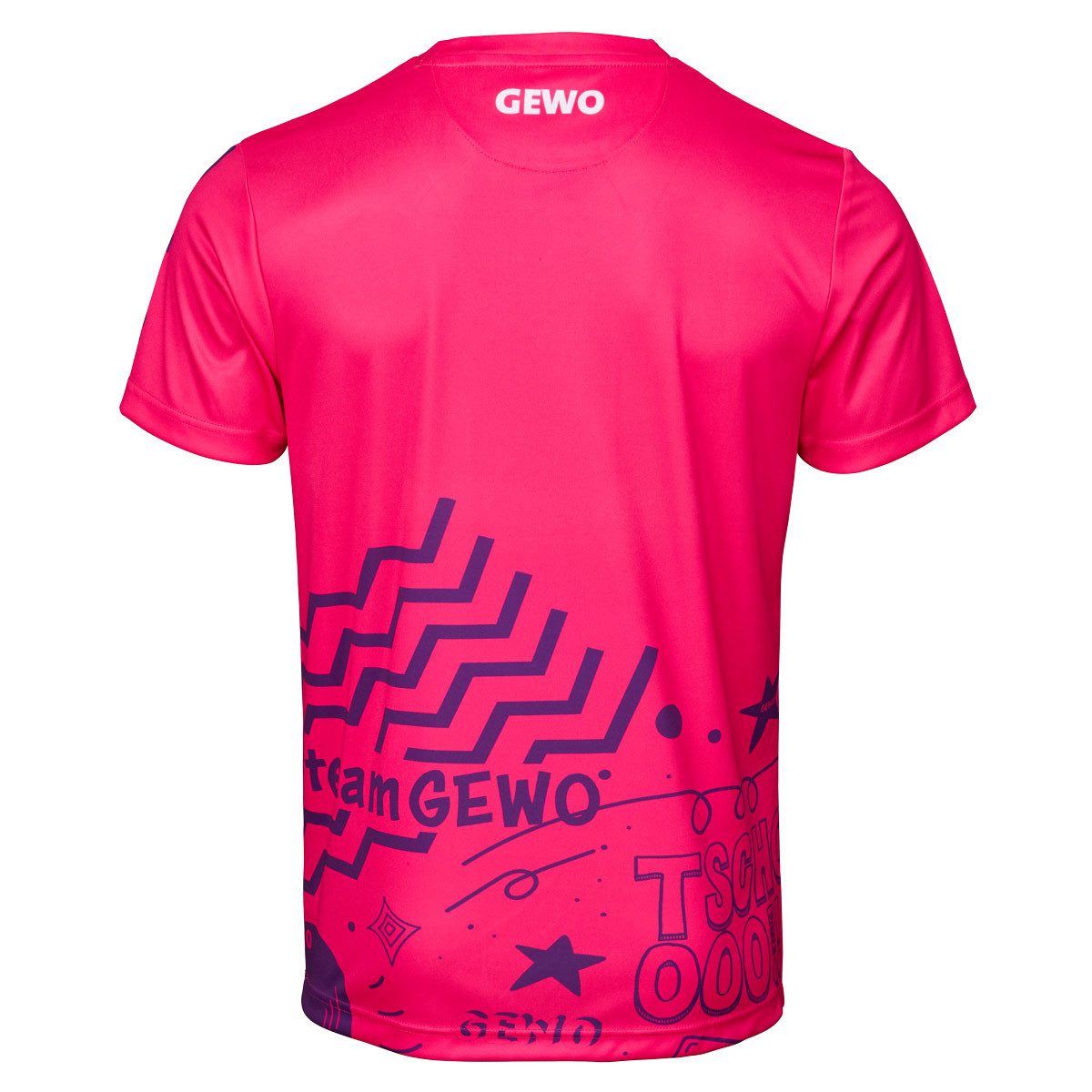Gewo T-Shirt GEWO Shirt Graffiti pink XXXXS Unisex T-Shirt