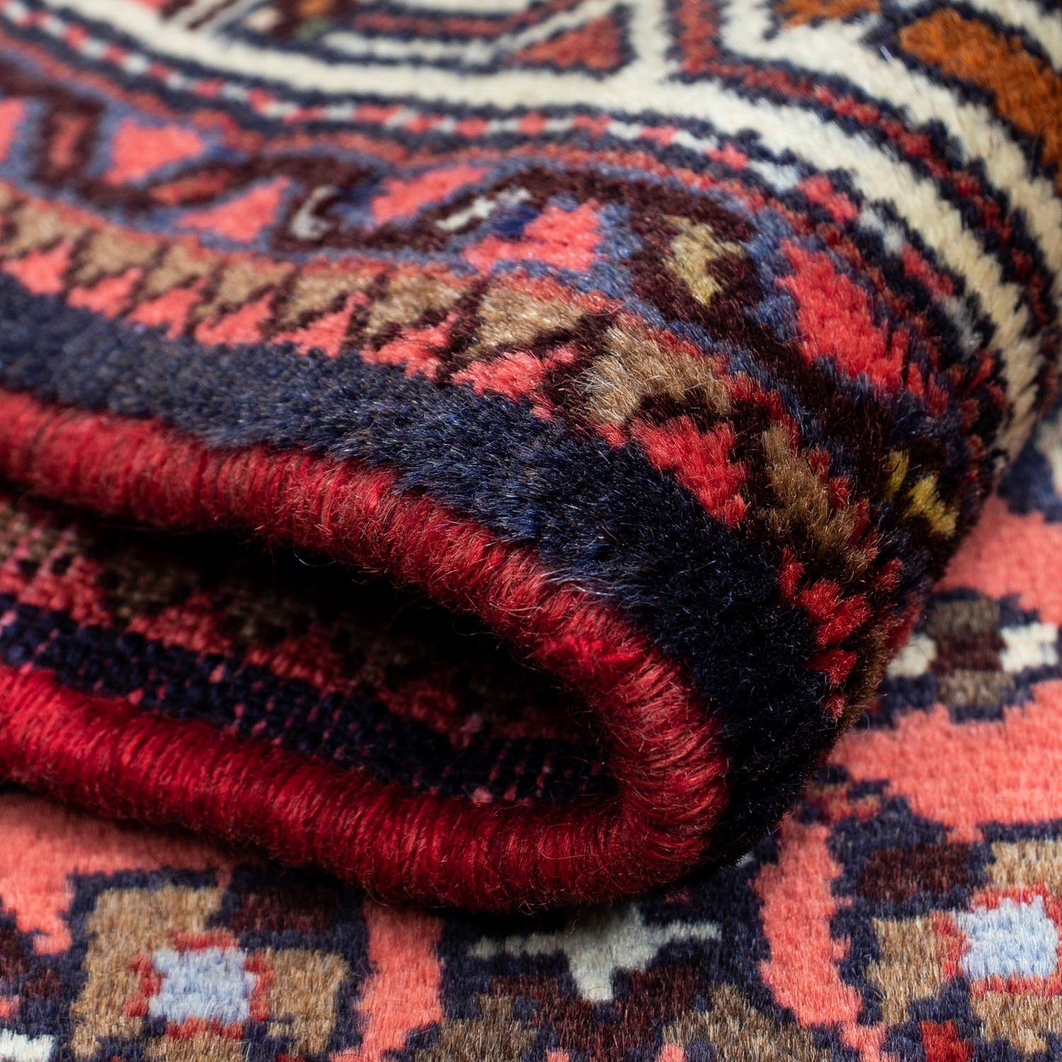 Wollteppich Hosseinabad Medaillon mm, Handgeknüpft morgenland, 10 125 x rechteckig, Rosso Höhe: cm, 80