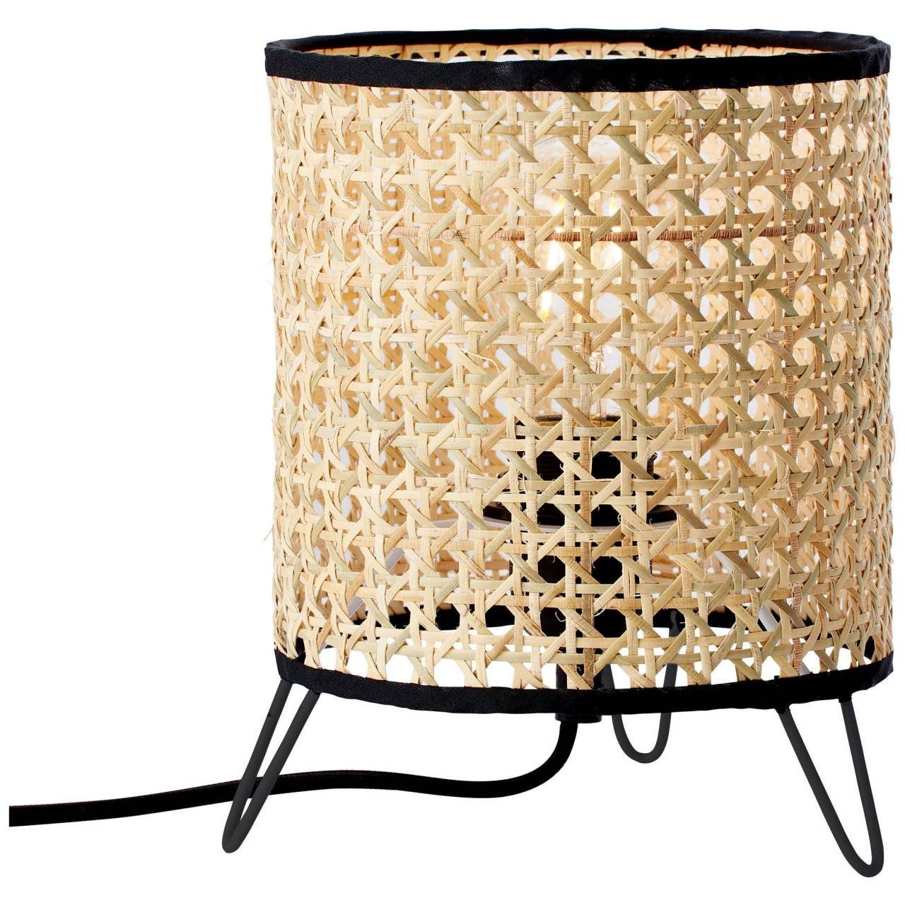 Brilliant Lampe Norma A60, Wiley Wiley, Tischleuchte Tischleuchte geeignet rattan 1x für 60W, E27,