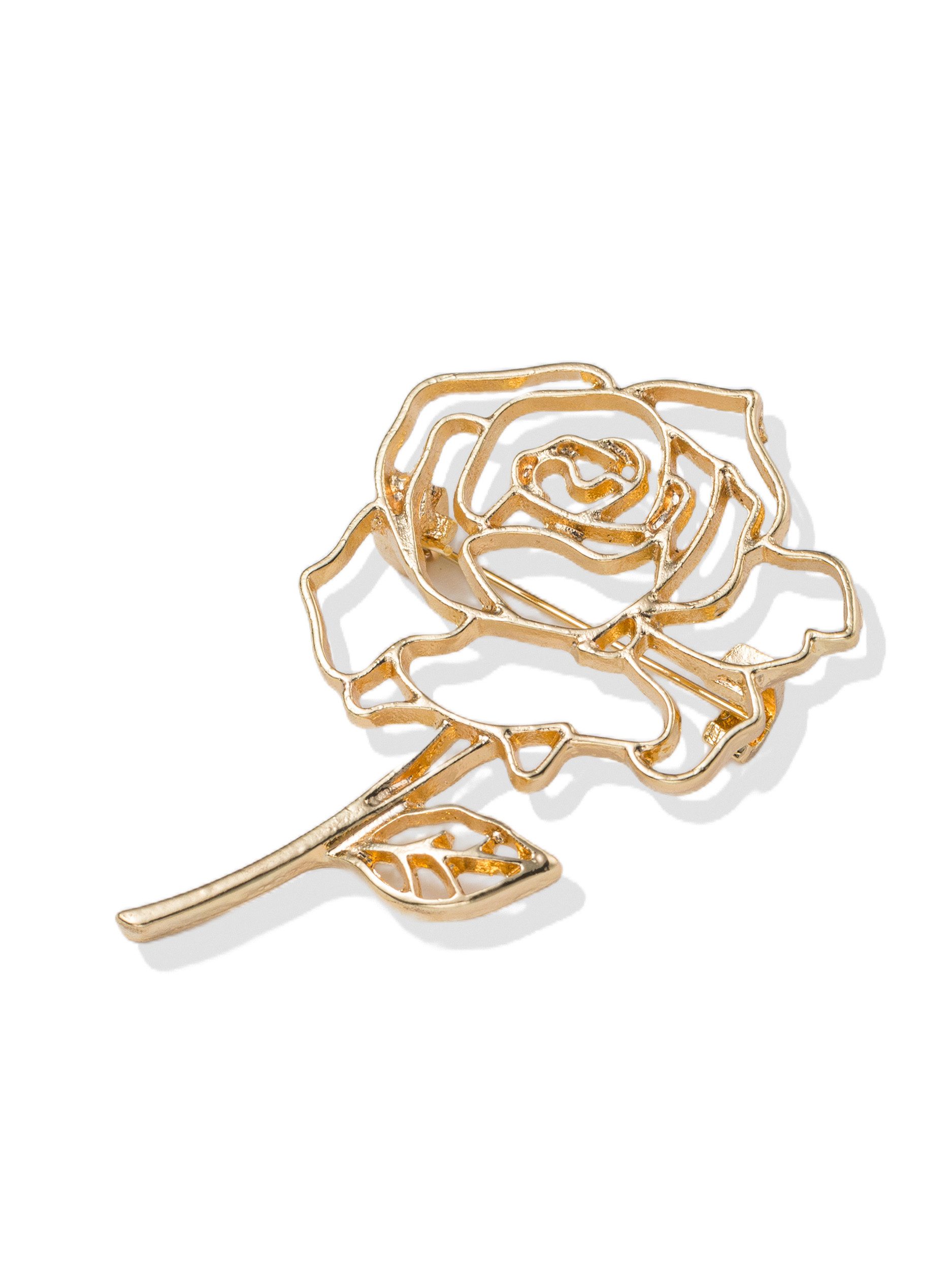 Aniston JEWELRY & WATCHES Brosche Schmuck Geschenk Messing Ansteckschmuck Rose