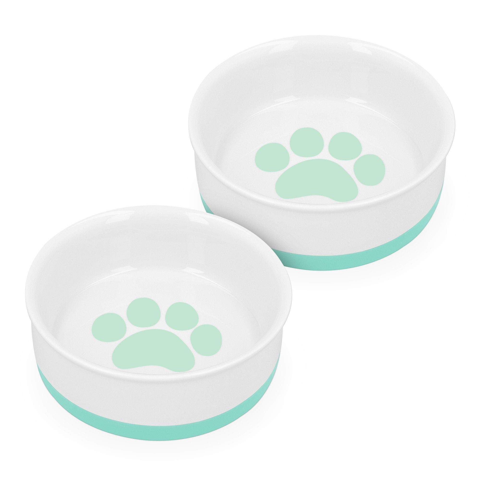 Navaris Napf, Keramik, 2x Hundenapf Futternapf Fressnapf - Futterschüssel  für Hunde Katzen - Näpfe mit Silikon Boden - spülmaschinenfest rutschfest  online kaufen | OTTO