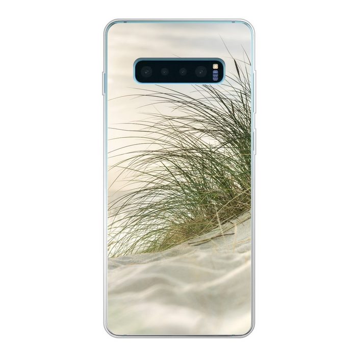 MuchoWow Handyhülle Dünen mit Strandhafer in der Sonne des Nationalparks Phone Case Handyhülle Samsung Galaxy S10 Lite Silikon Schutzhülle