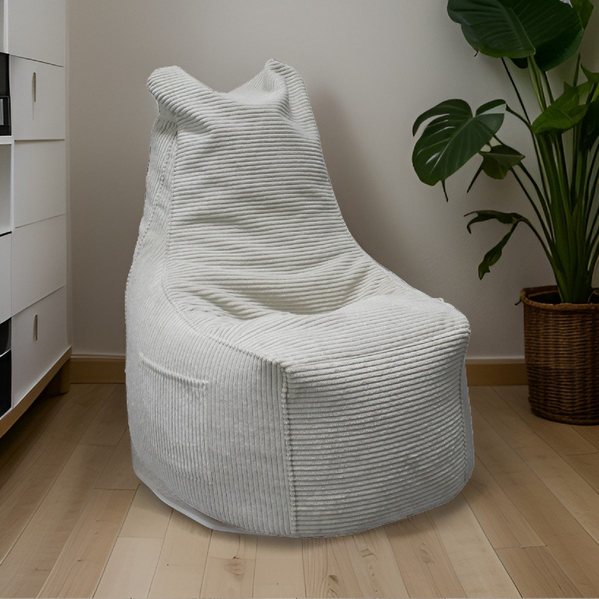 Liadomo Sitzsack Levon, Cordbezug, Rückenlehne, Seitentasche, günstig online kaufen