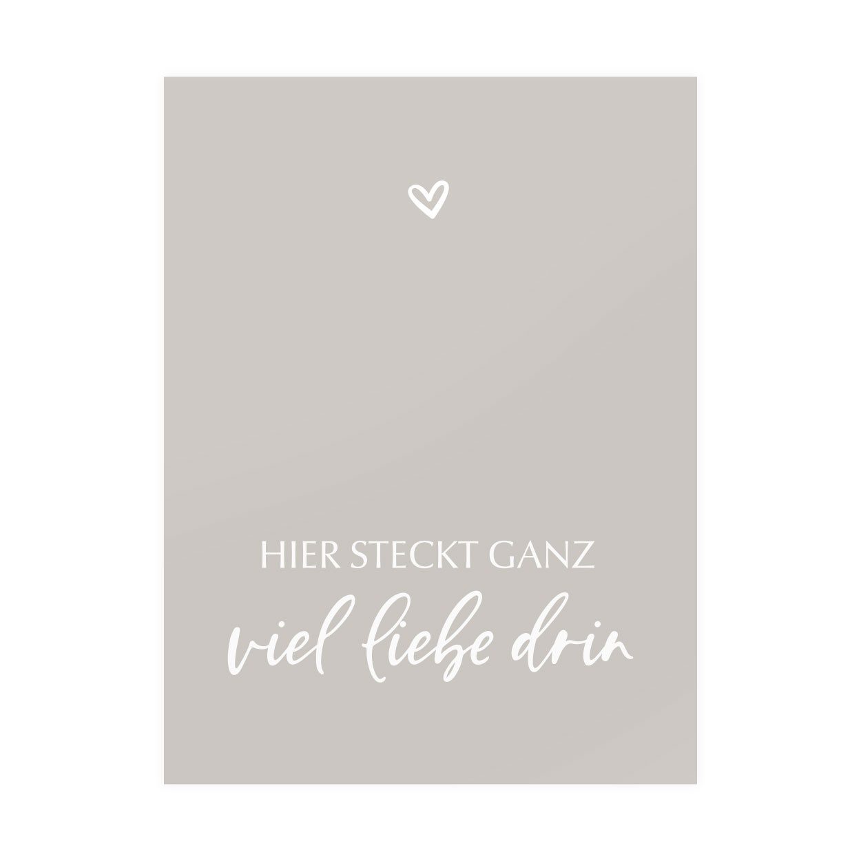 Aufkleber Hier steckt ganz viel Liebe drin