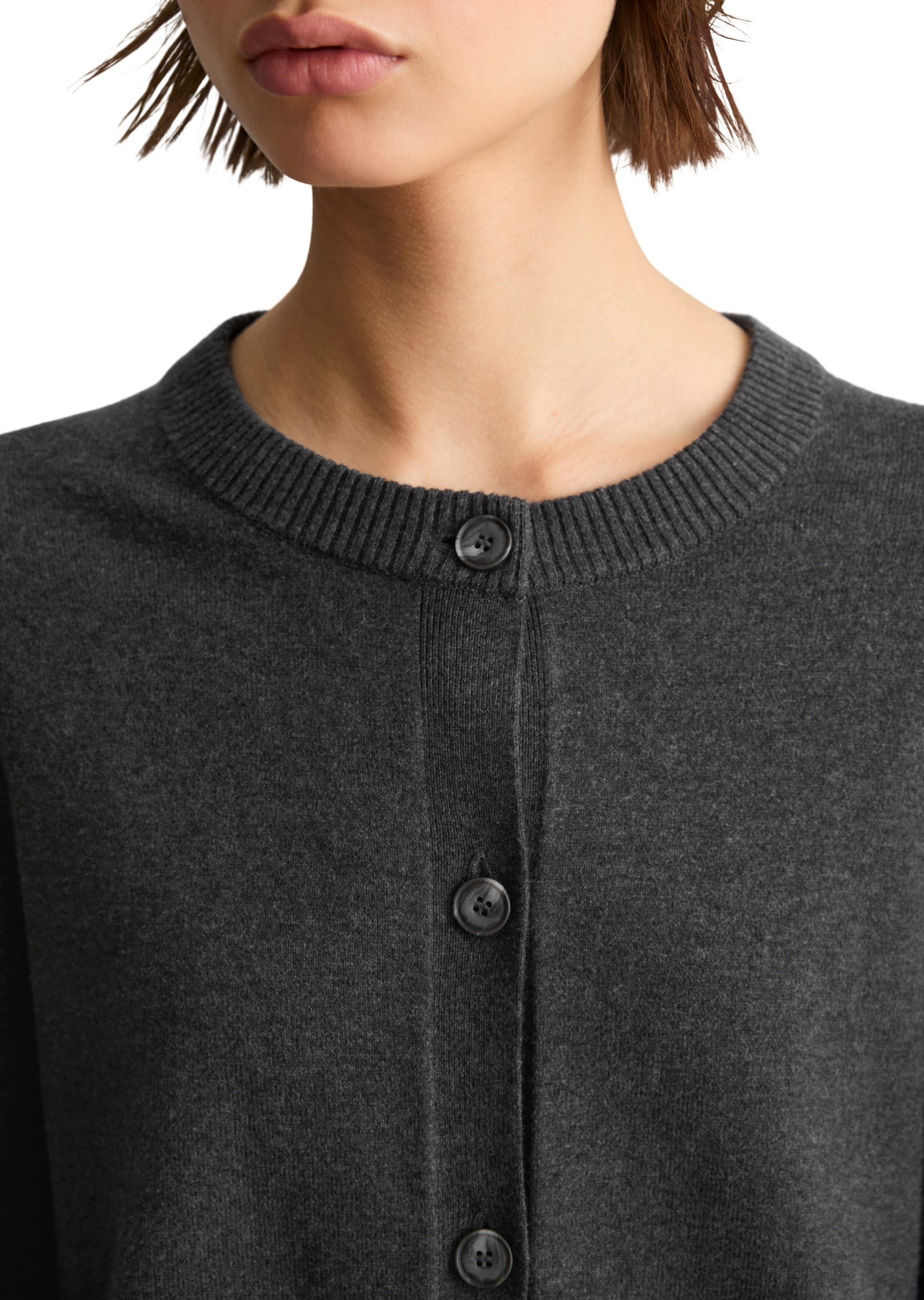 Marc O'Polo DENIM Cardigan aus Soft Cotton Stretch – Bild 4 von 5