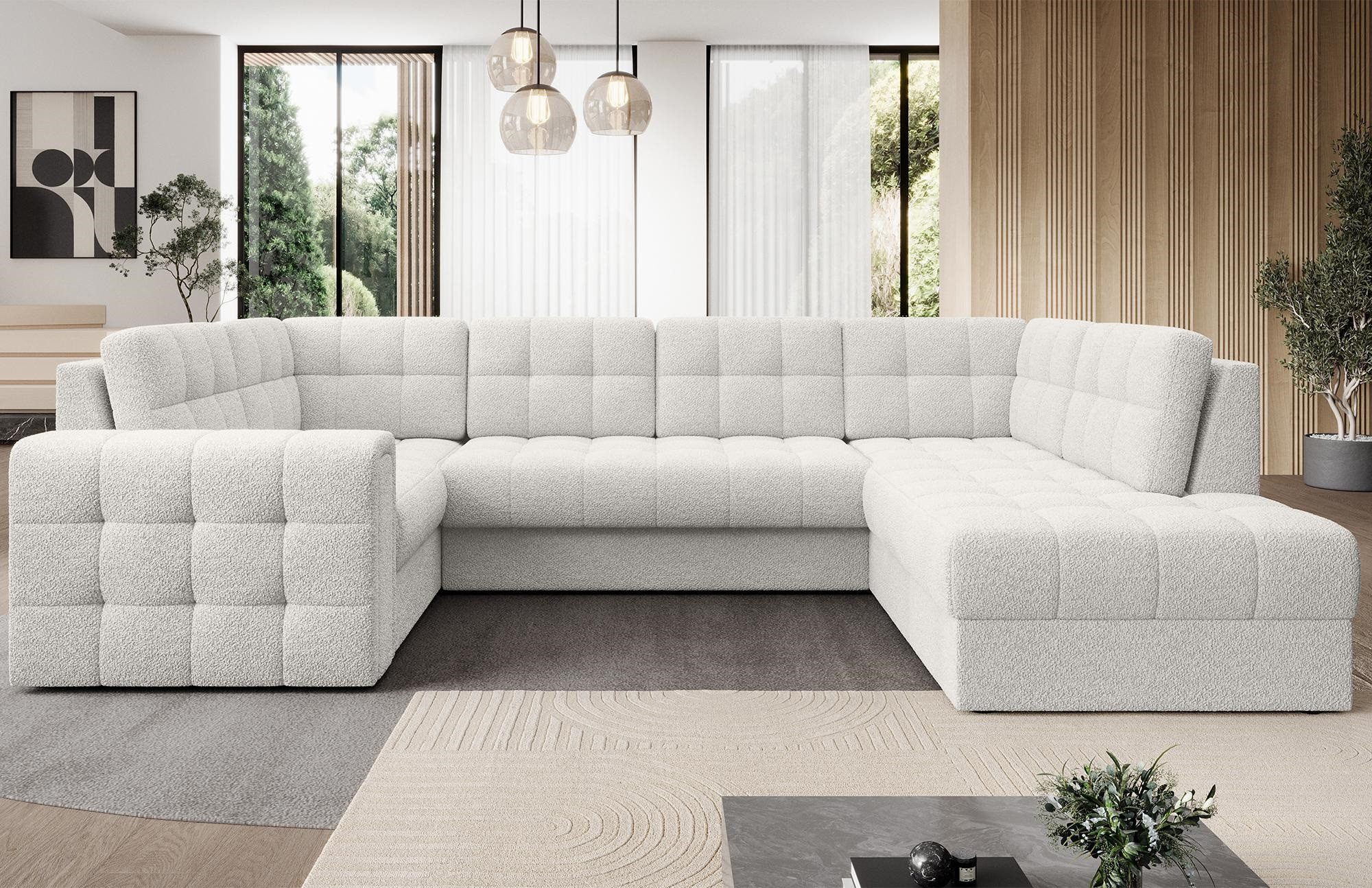 MF Design Wohnlandschaft Blerta, mit Bettfunktion