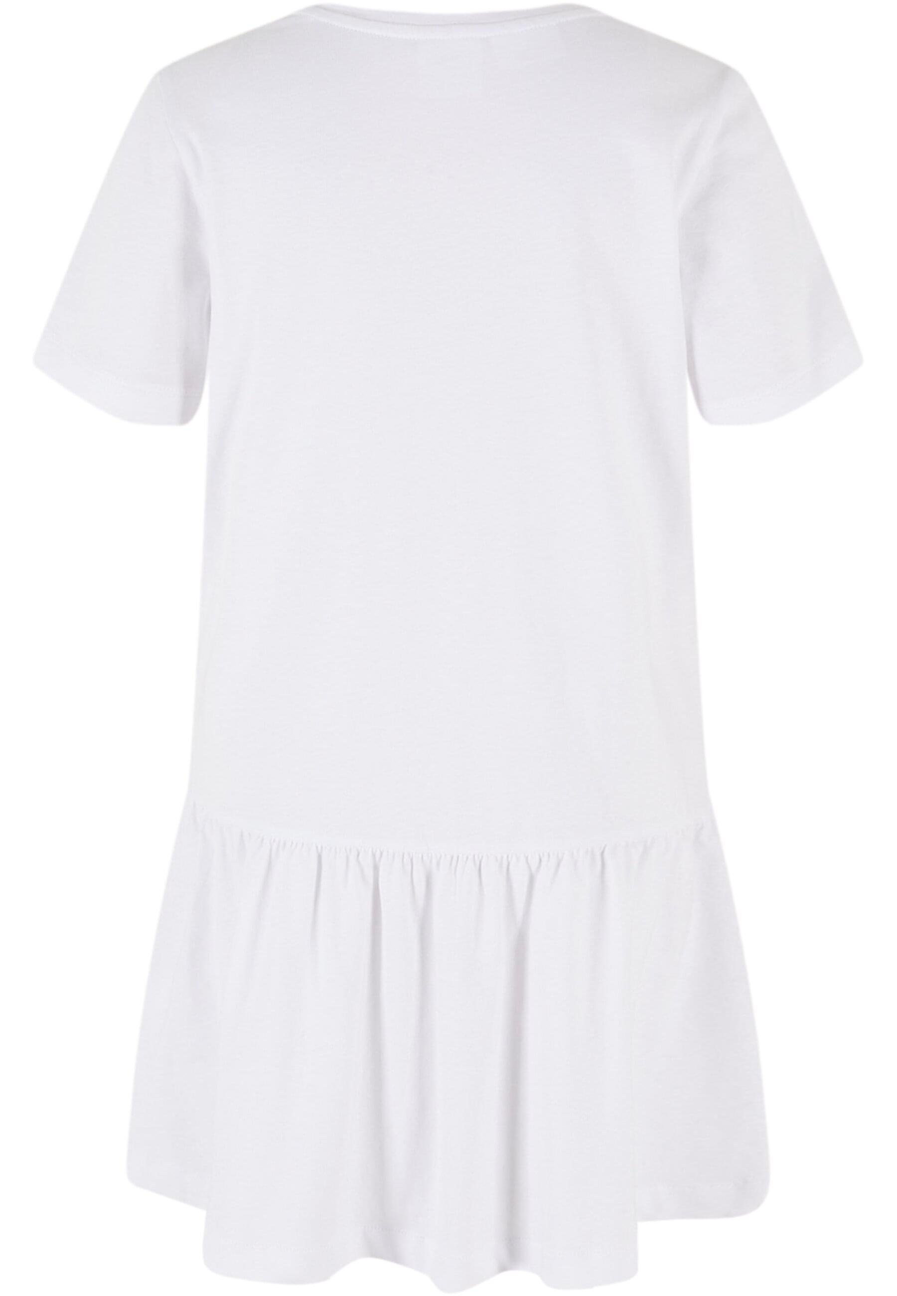 URBAN CLASSICS Jerseykleid Damen (1-tlg) Valance white Dress Tee Girls