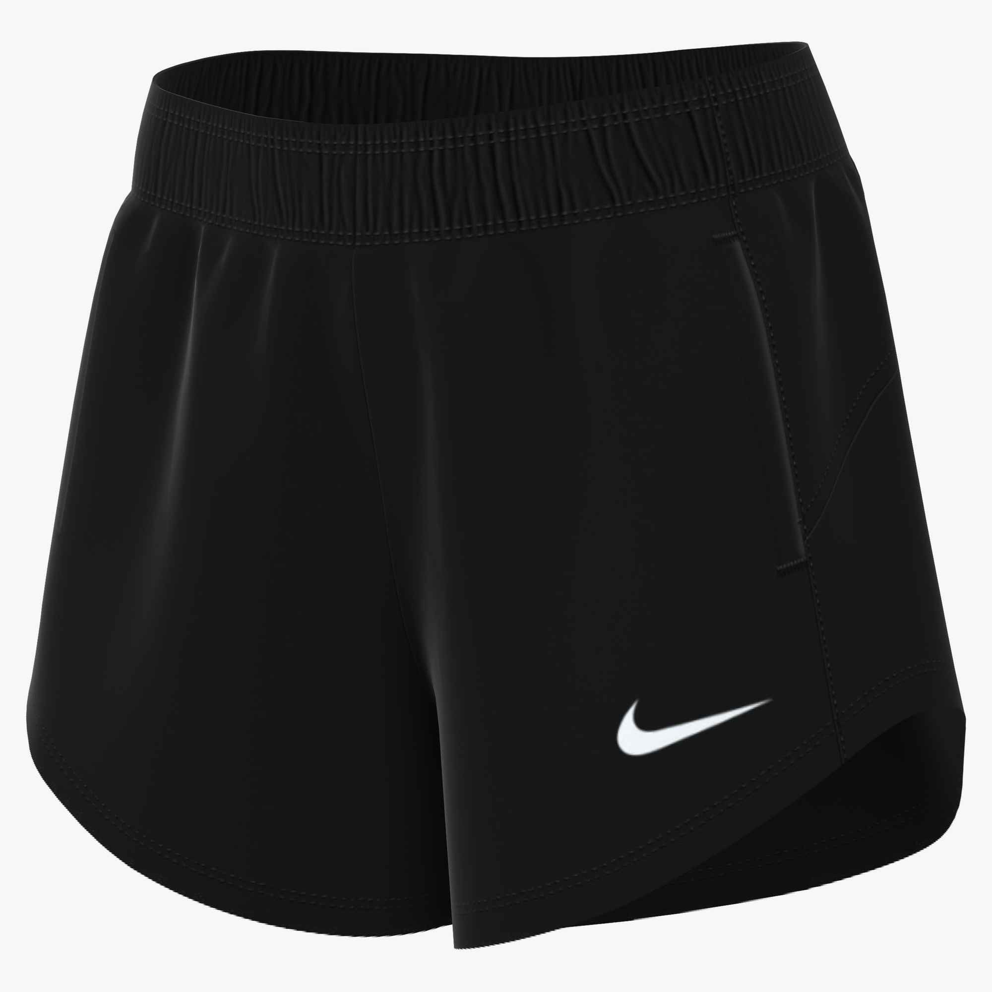 Nike Shorts W NK ONE ATK DF MR 4IN SHORT ohne Verschluss, mit Dri-FIT-Technologie, aus Polyester, Shorts-Design