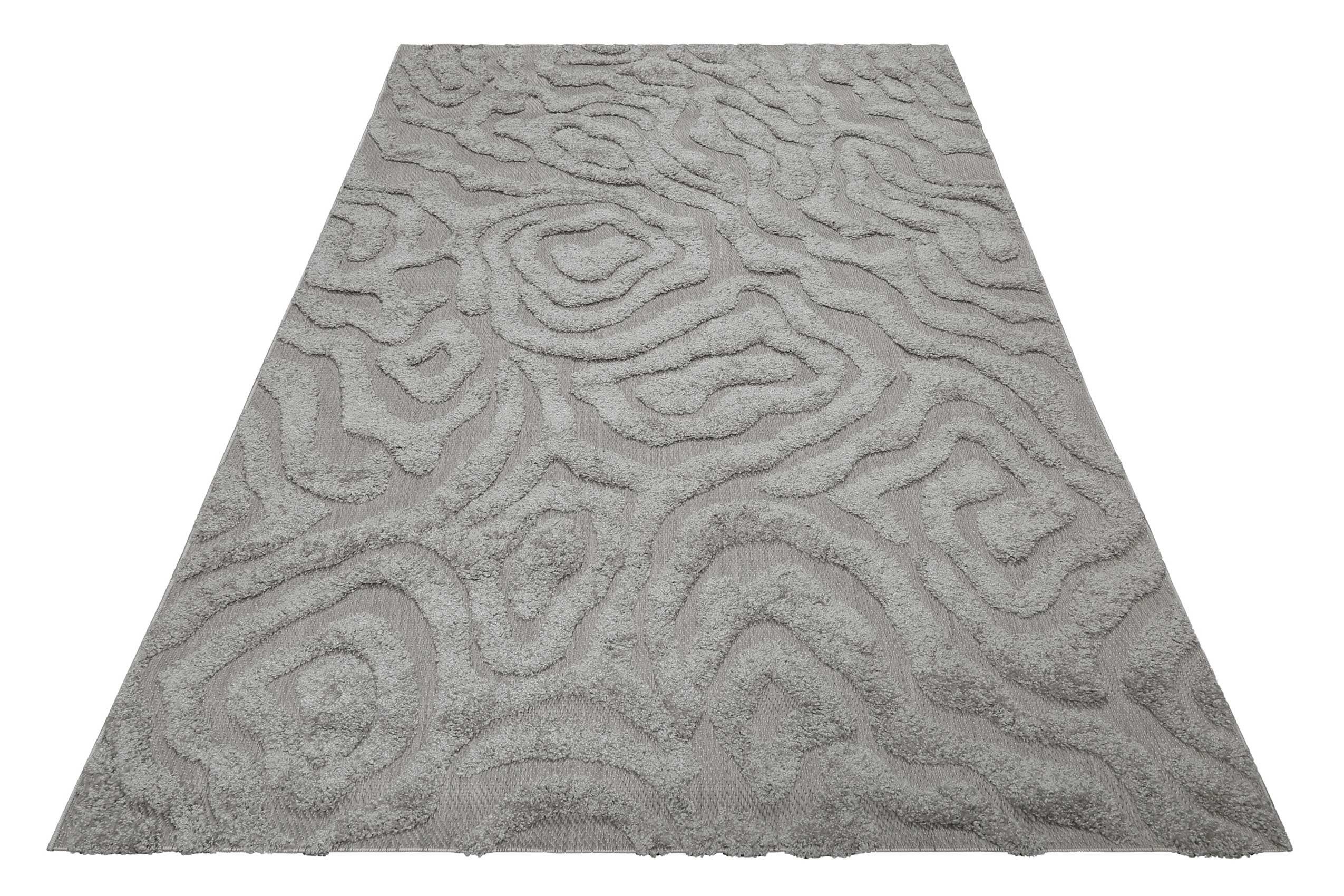 Esprit Outdoorteppich Soul Jack, ESP-54230, rechteckig, Höhe: 4 mm, Hoch-Tief-Effekt, florale Struktur, modern, robust, Terrasse, Küche