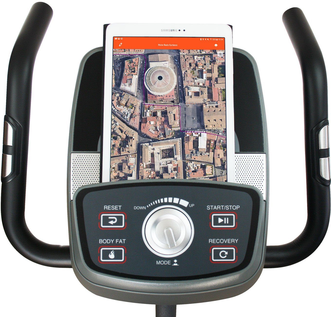 U.N.O. FITNESS Crosstrainer-Ergometer CT 70 (Fitnessgerät, Bluetooth), 150 kg max. Benutzergewicht, 32 Widerstandsstufen