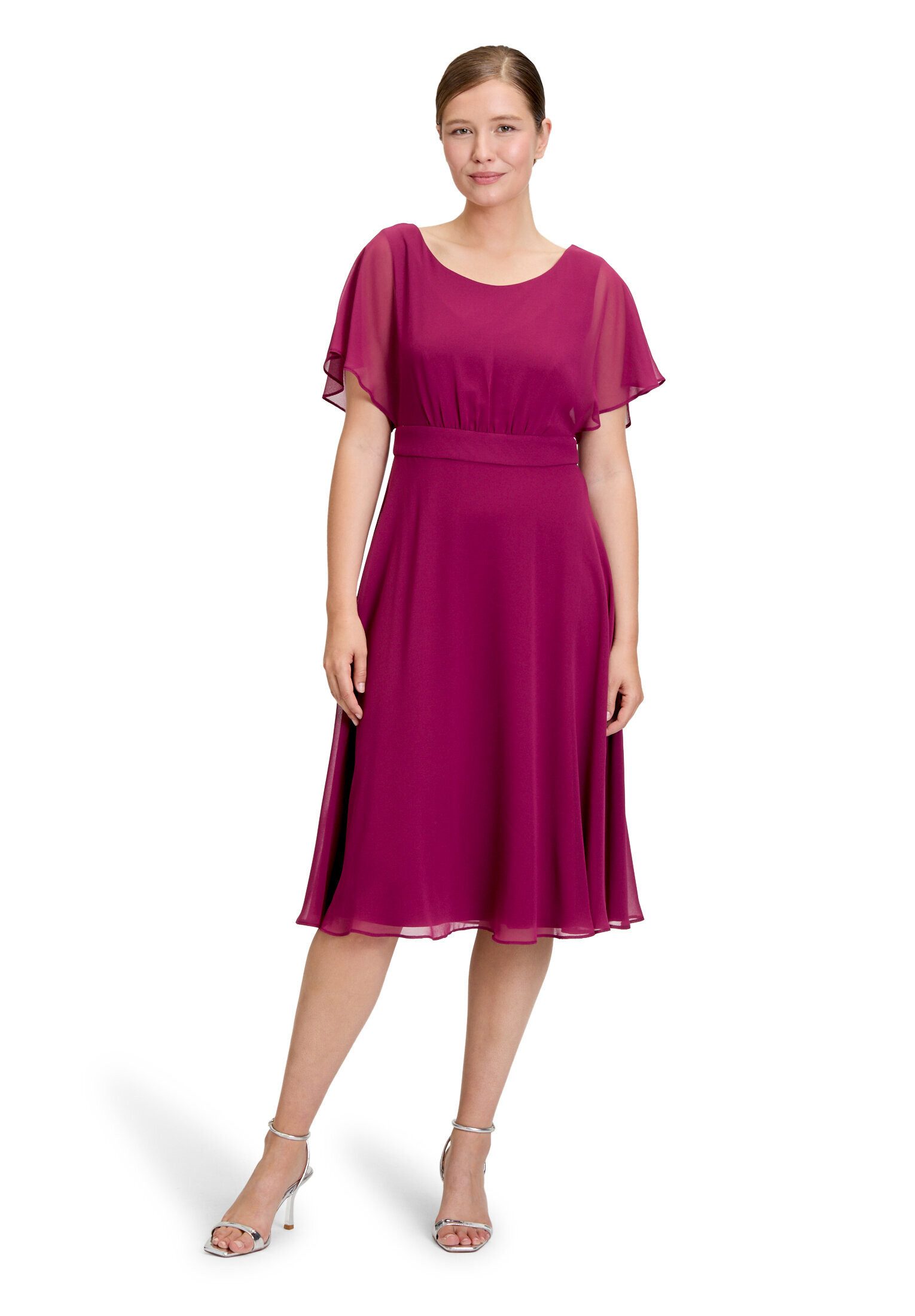 Vera Mont Cocktailkleid Damen kurzarm Raffung