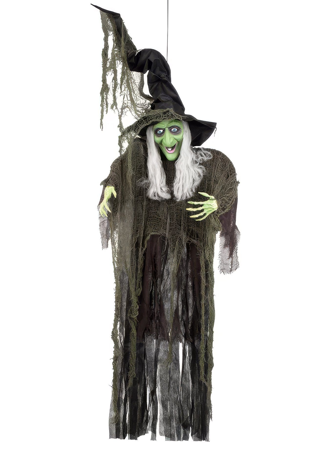Boland Dekoobjekt Hexe Hängedekoration 190cm - Halloween Deko, Halloween Deko