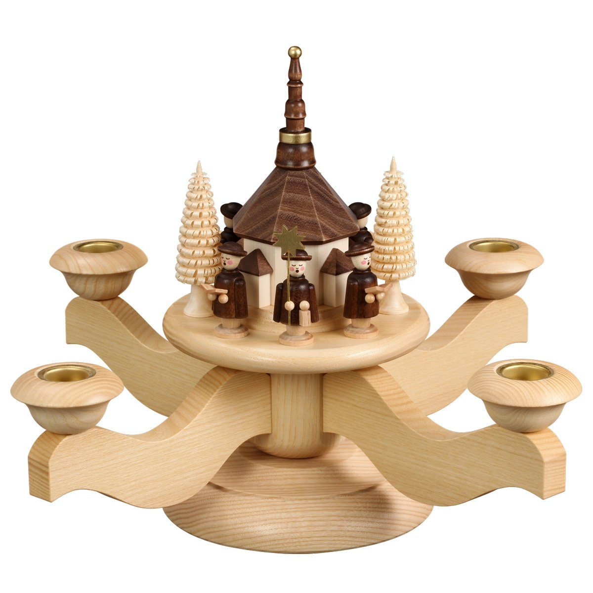 Volkskunstwerkstatt Unger Adventsleuchter Adventsleuchter mit Seiffener Kir günstig online kaufen