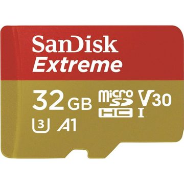 Sandisk microSDHC-Karte 32GB Class 10 UHS-I Class 3 v30 Speicherkarte (inkl. SD-Adapter, A1-Leistungsstandard)