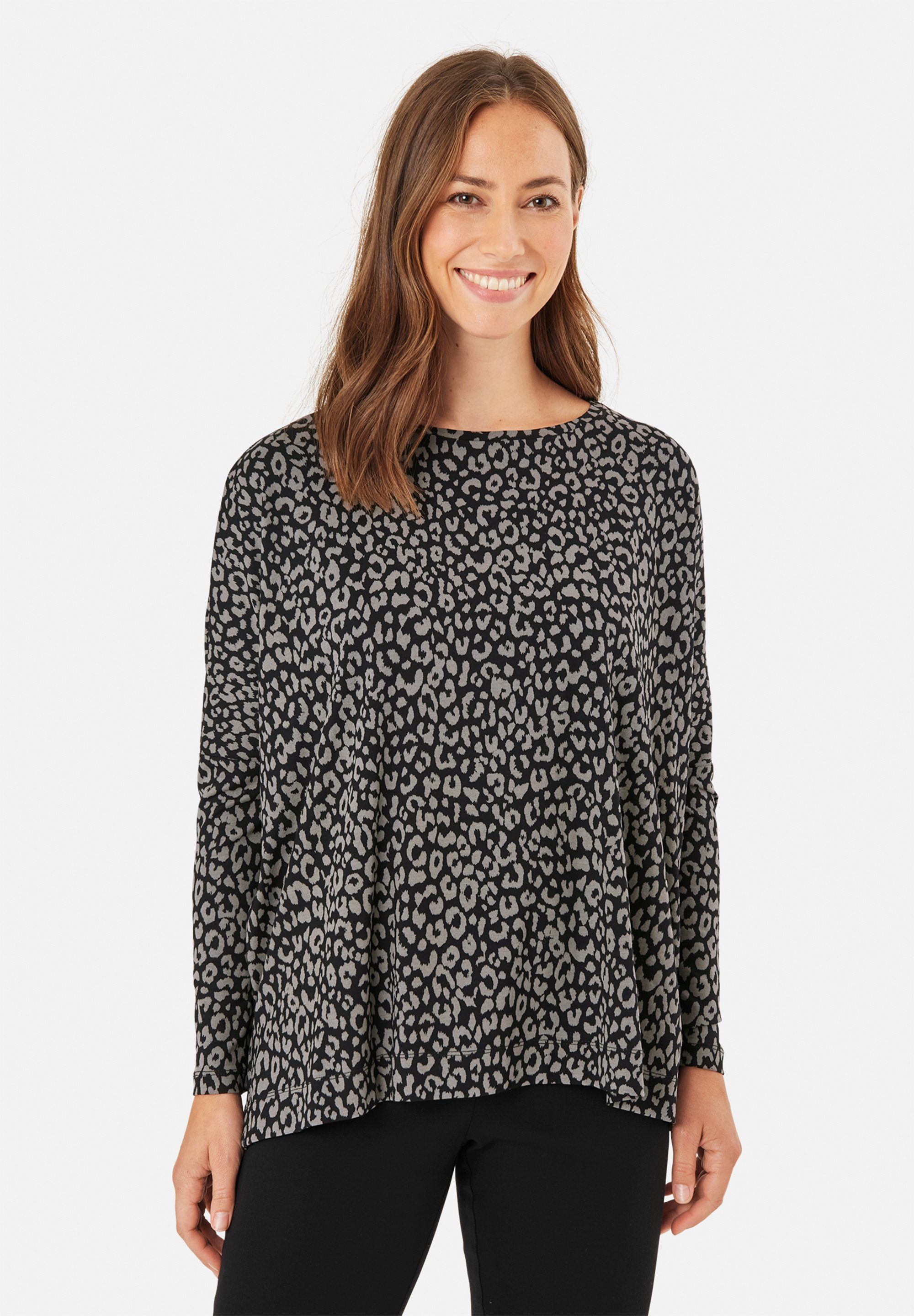 Masai Basic, weiche Leopardenmuster, Jersey-Qualität MaBarr Strickpullover