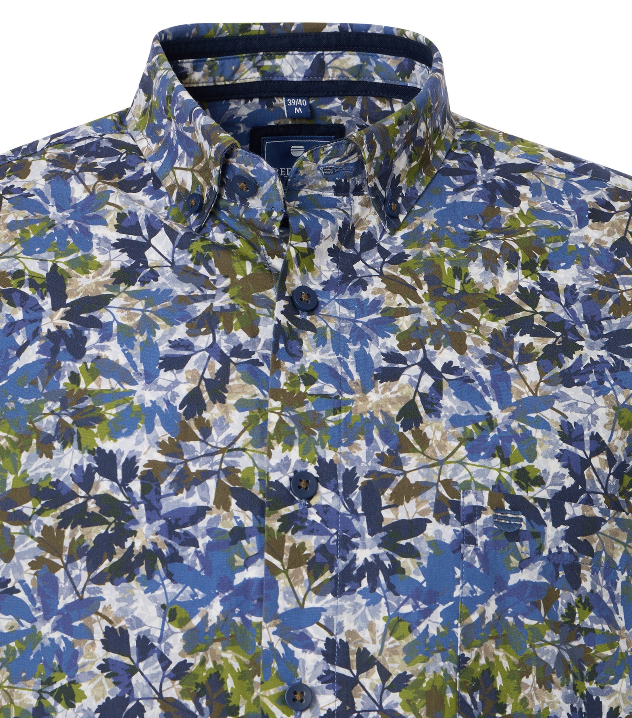 Redmond Langarmhemd Druck Modern Fit
