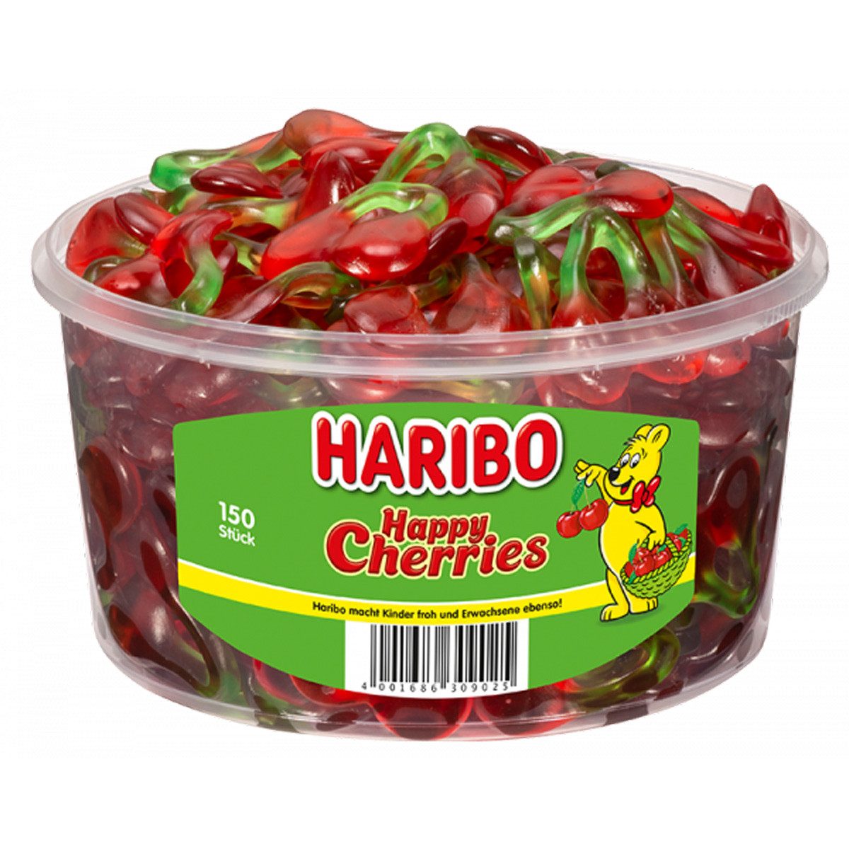 HARIBO Süßigkeit, Haribo Happy Cherries Fruchtgummi Doppelkirschen 150 Stück 1200g