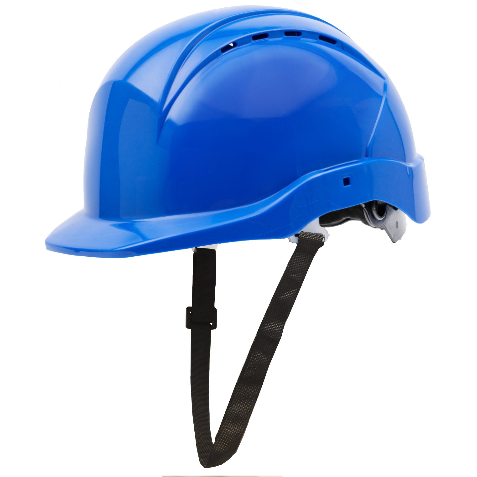 GUARD 5 Sicherheitshelm Arbeitshelm - mit 6-Punkt-Gurtband und Drehradsystem (Art.22-950), Drehradsystem blau