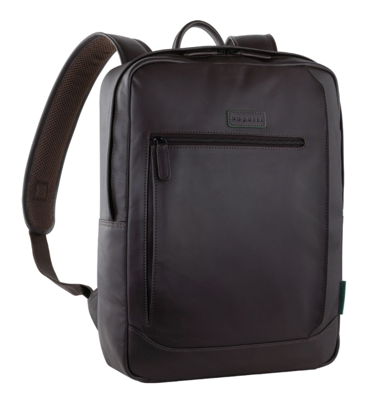 bugatti Rucksack Backpack, aus echtem Rindsleder