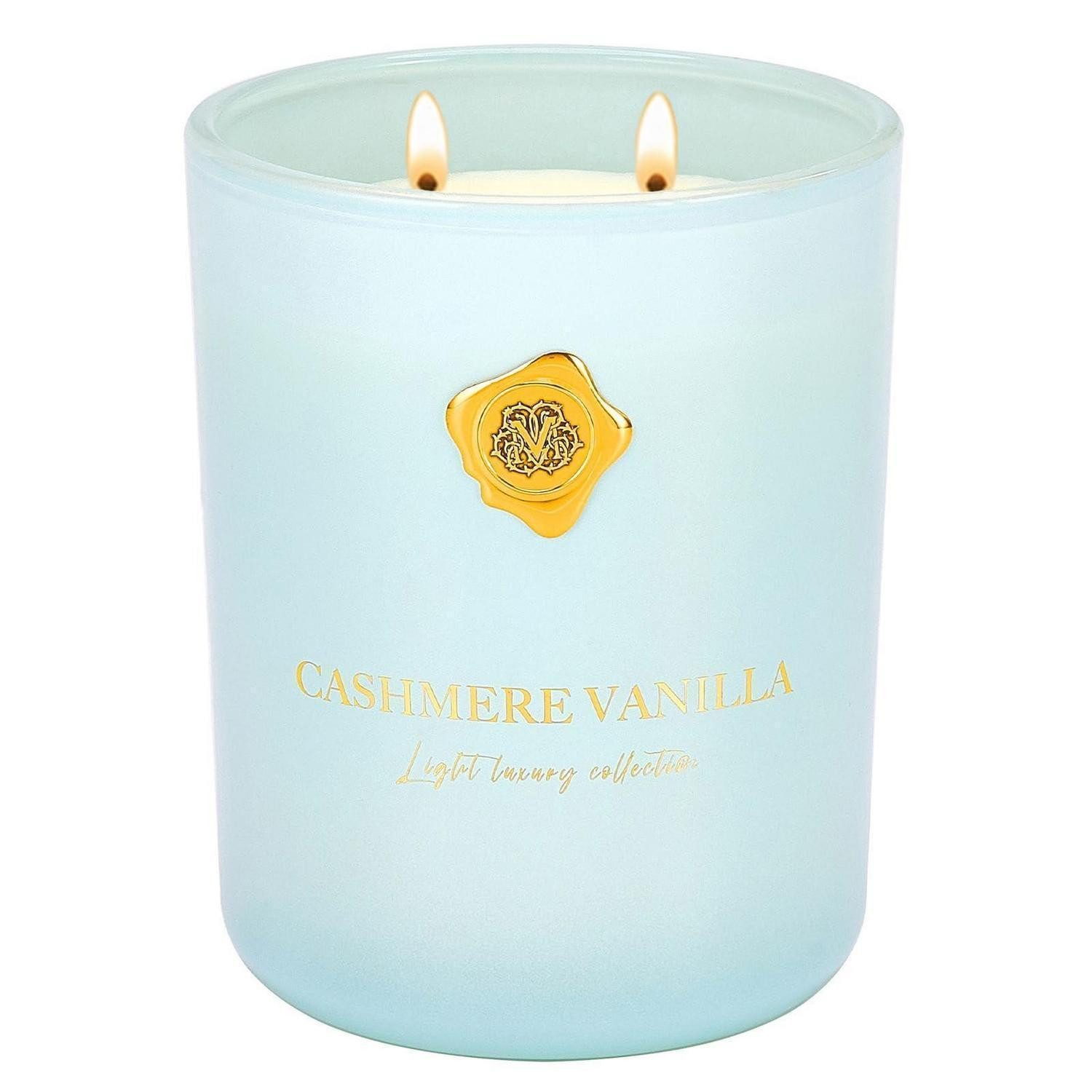 LuxusKollektion Duftkerze Duftkerze Glas Kaschmir-Vanille 470g