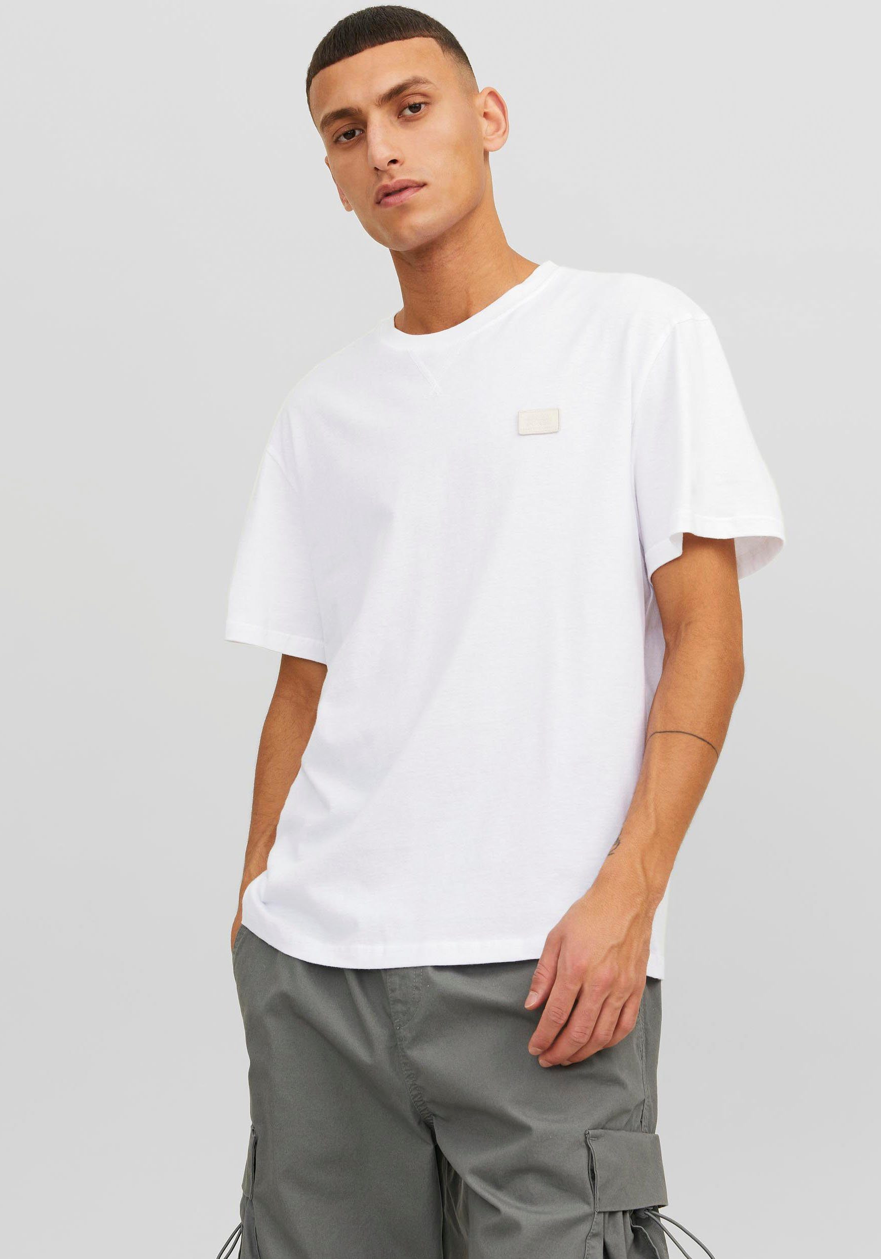 Jack & Jones Rundhalsshirt JCOCLASSIC TWILL TEE SS CREW NECK23 NOOS