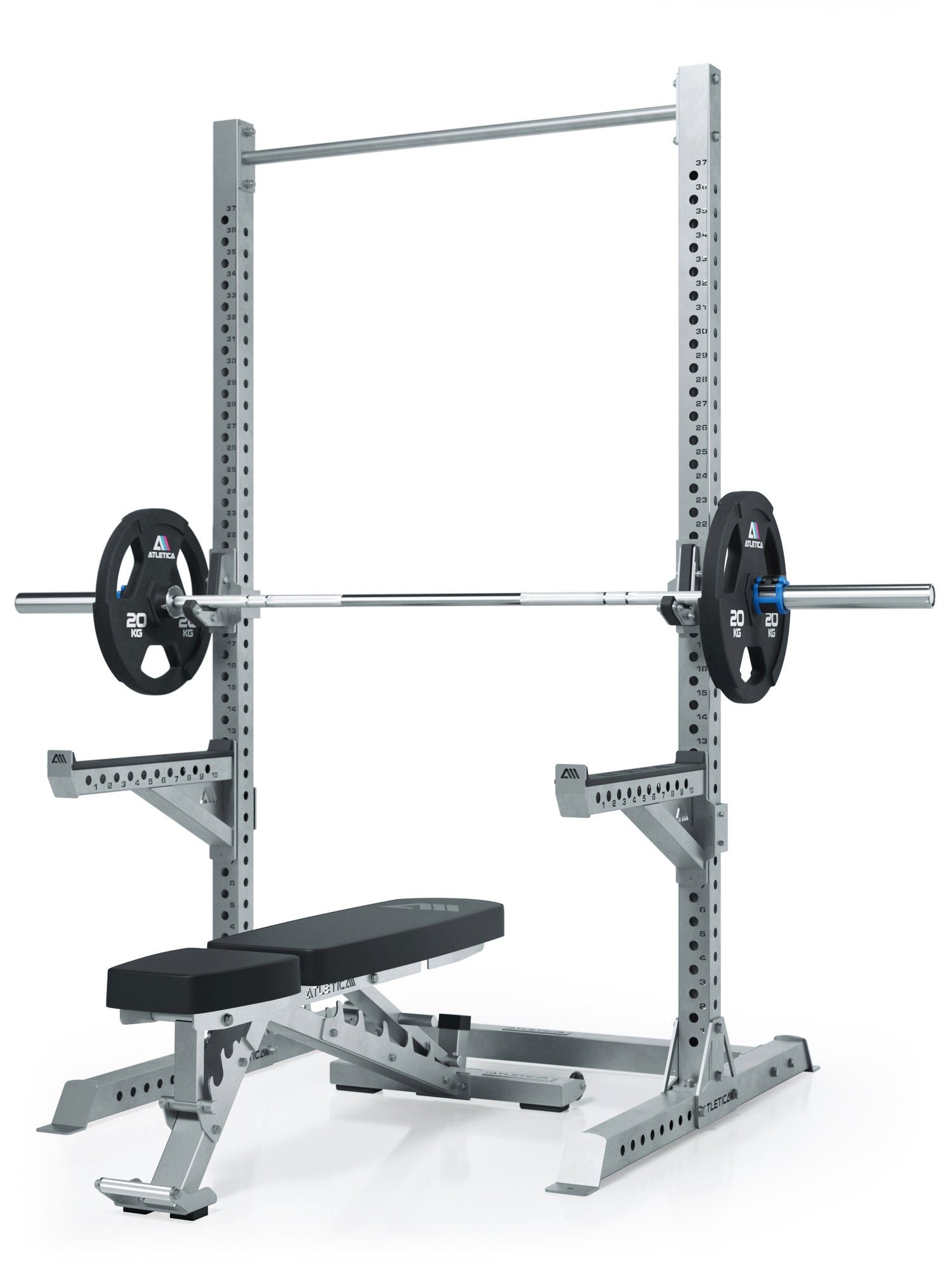ATLETICA Power Rack Outdoor Squat Rack, Edelstahl