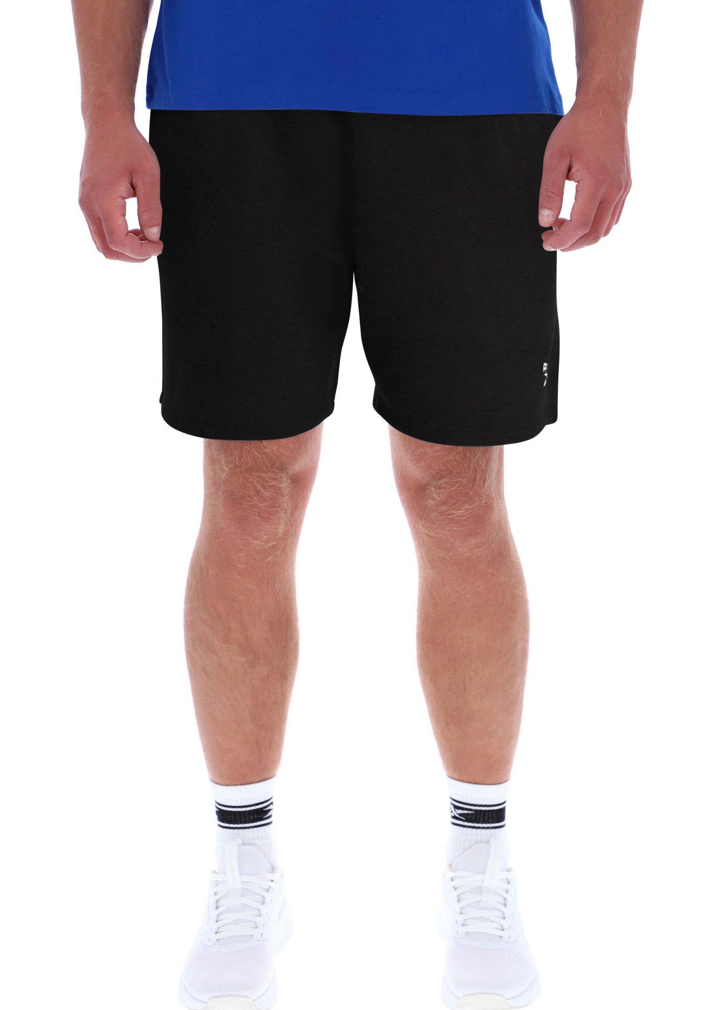 Reebok Sweatshorts MARCUS SMALL LOGO FLEECE SHORTS (1-tlg) lockere Passform, mit elastischem Bund, sportlicher Stil