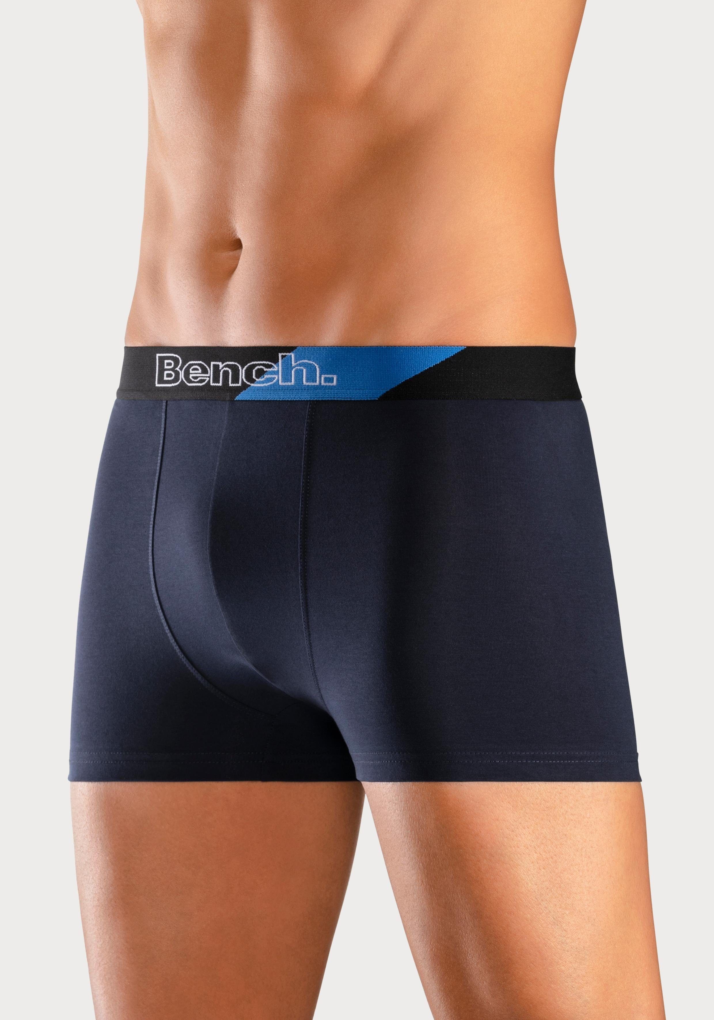 Bench. Boxer Boxershorts für Herren (Packung, 3-St) Unterhosen mit modischem Streifen im Webbund – Bild 4 von 5