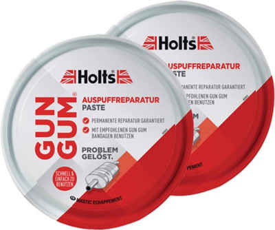 Holts Reparaturmasse Gun Gum Auspuff Reparatur Paste Dichtmasse 200g gasdicht, (2-tlg), gasdicht