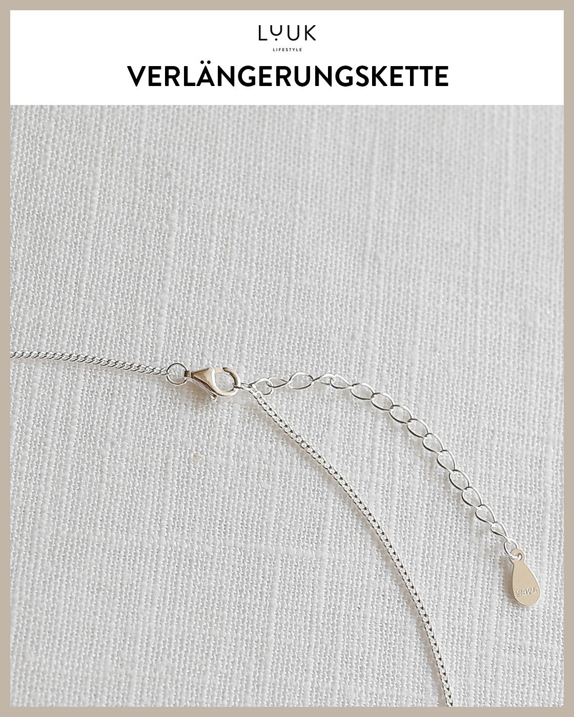 LUUK LIFESTYLE Kette mit Anhänger Teddy, mit HAPPINESS Spruchkarte, minimalistisch