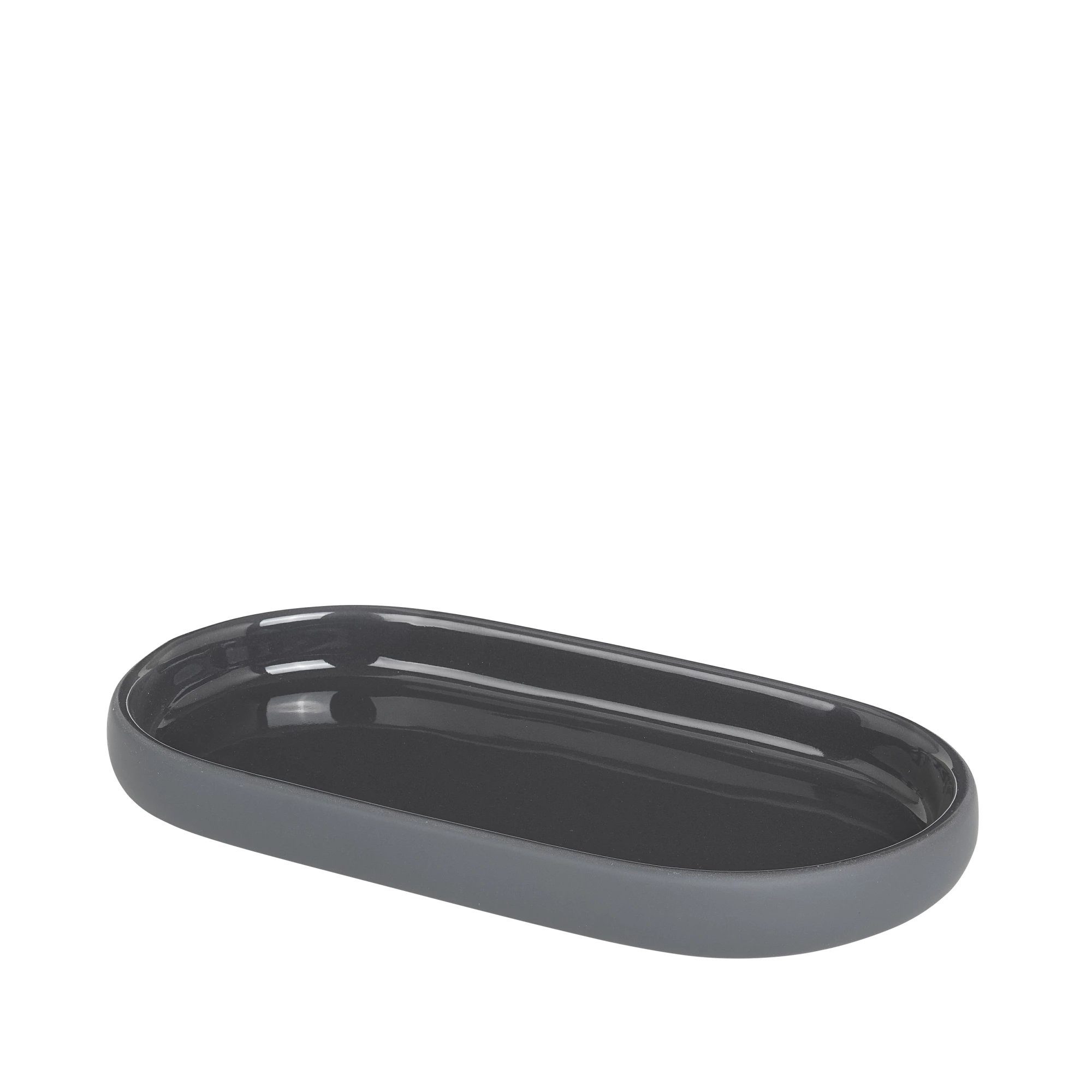 blomus Tablett -SONO- Ablageschale: Hochwertige Keramik mit Soft-Touch-Oberfläche, Keramik, Keramik, Silikon, Soft-Touch-Oberfläche, Innen glasiert, Pflegeleicht