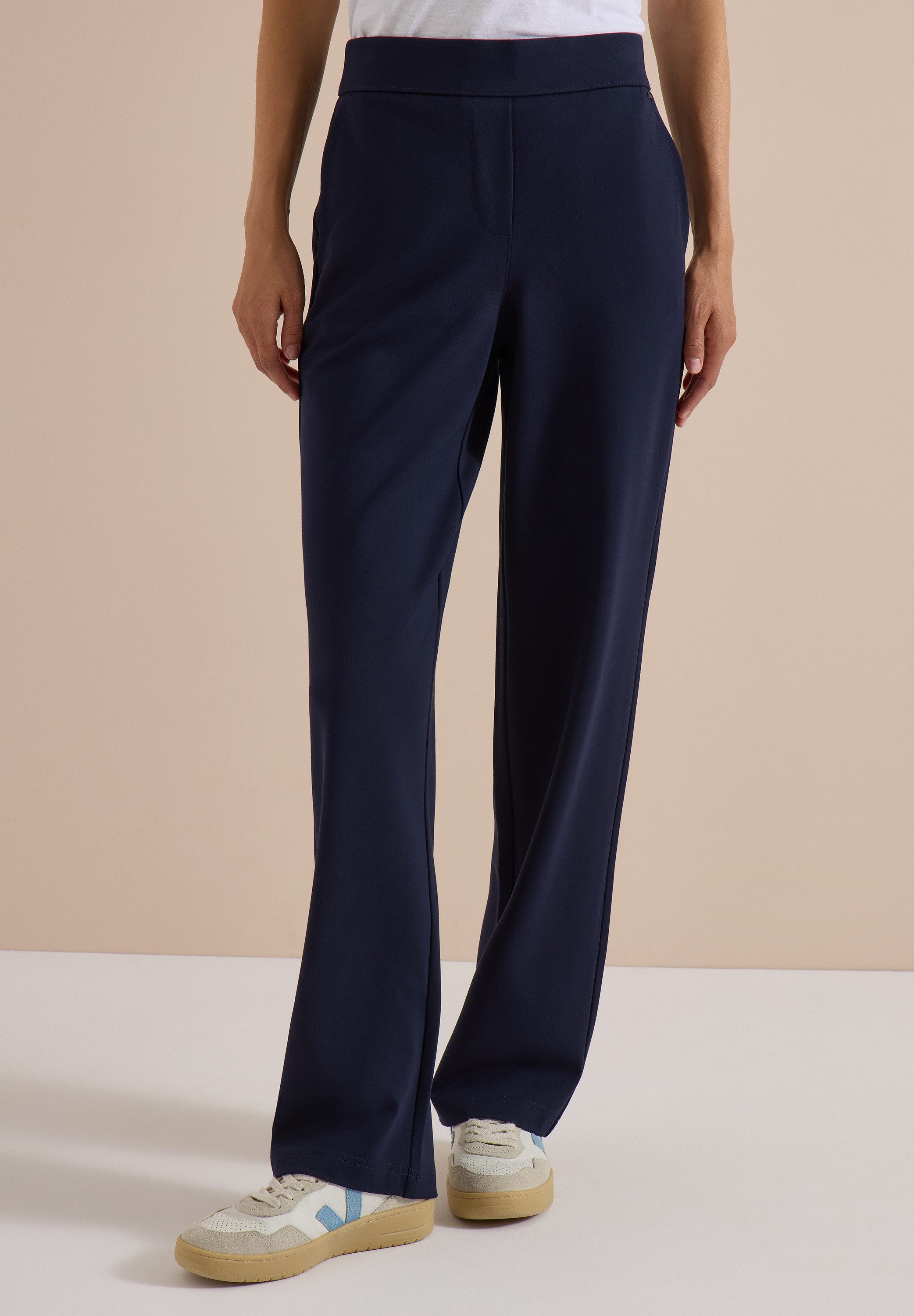 CECIL Stoffhose softer Materialmix