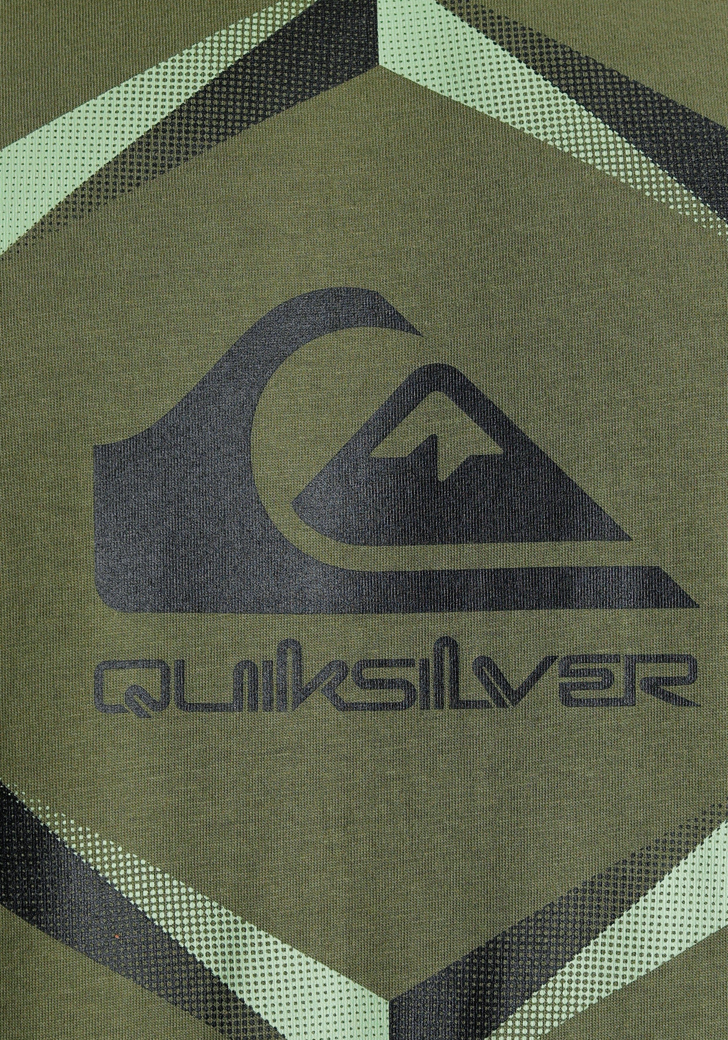 Langarmshirt 2-tlg) (Packung, Logodruck Quiksilver mit Herren Doppelpack