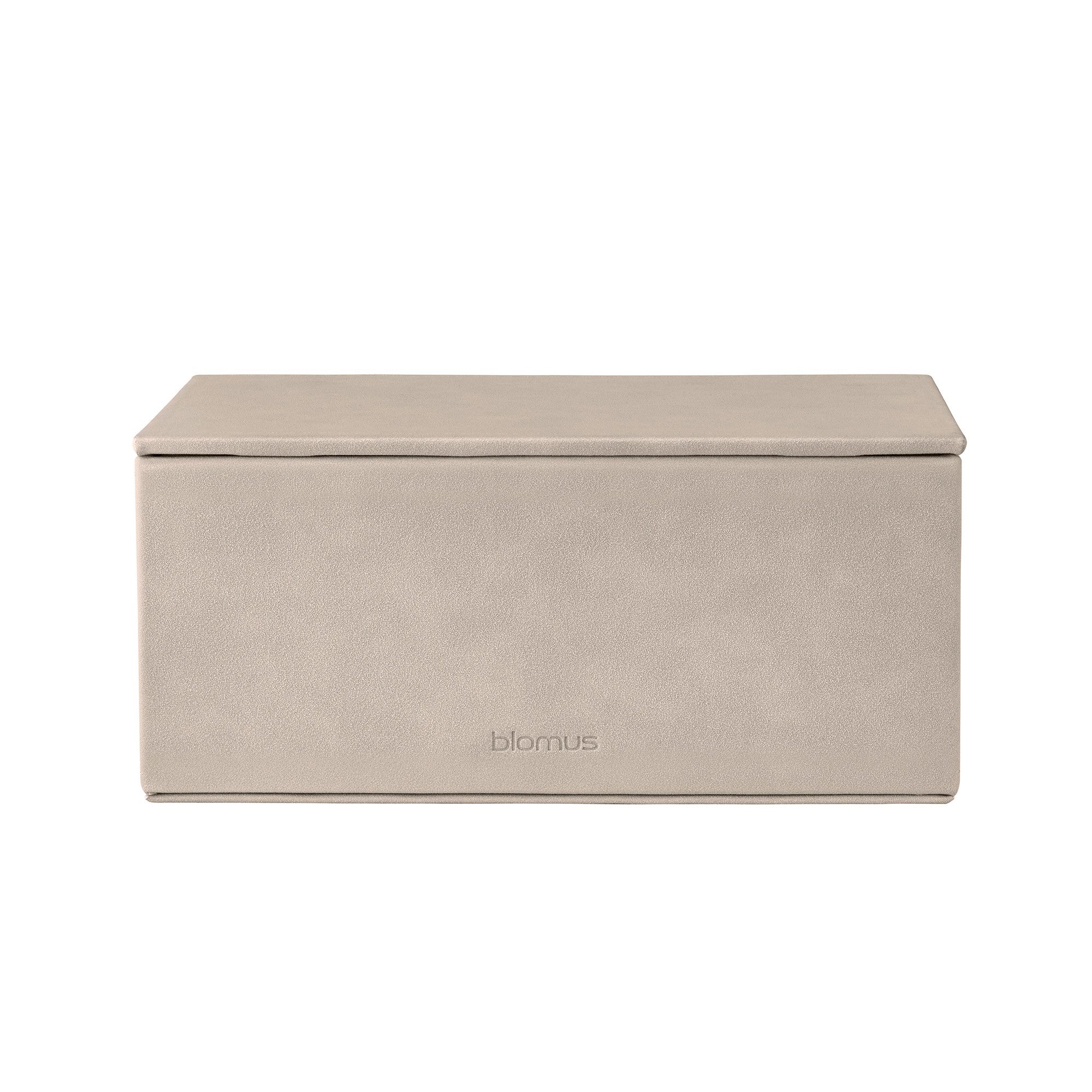 blomus Aufbewahrungsbox Schmuckaufbewahrung -SAHLA- Schmuckbox, Schatulle, Kiste für Schmuck (1 St., 1x), Funktionales Design, klare Linien, Wildlederoptik, Organizer